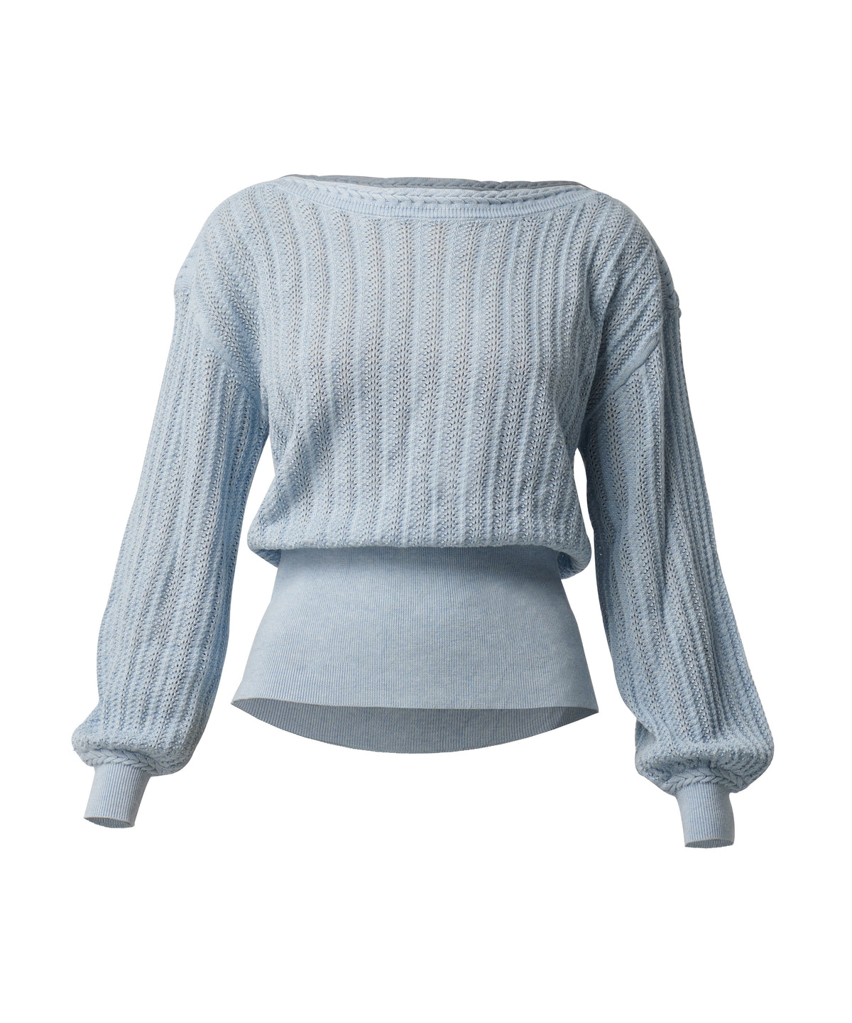 Once Was Marley Knit Top - Cornflower Blue