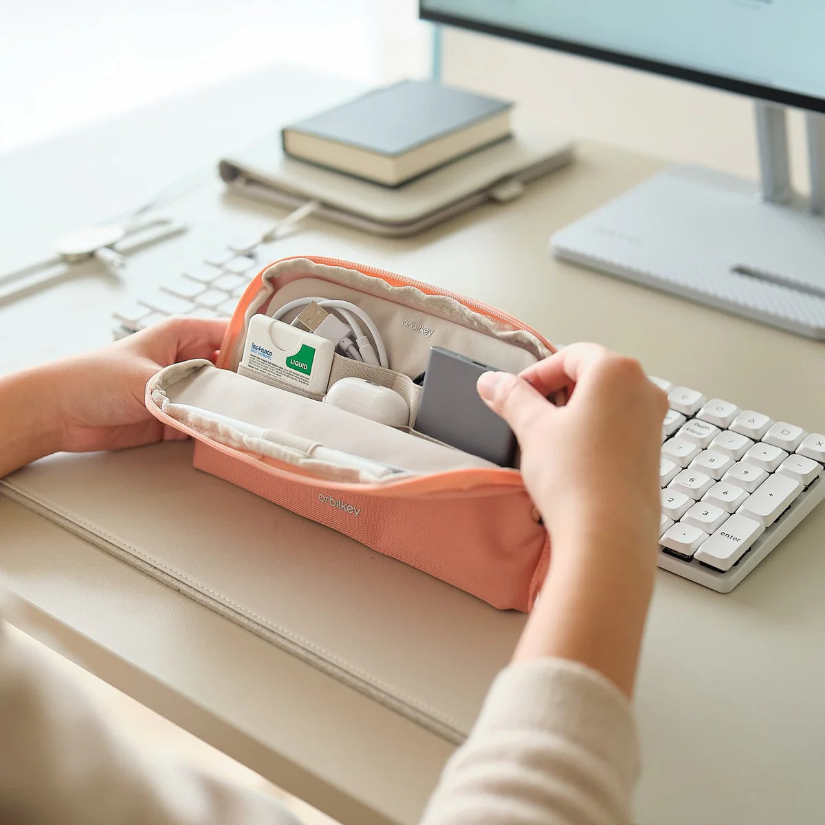 Orbitkey Desk Pouch - Rose