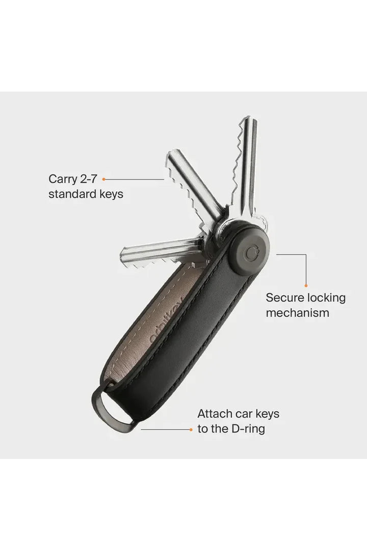 OrbitKey Key Organiser Leather - Ultramarine