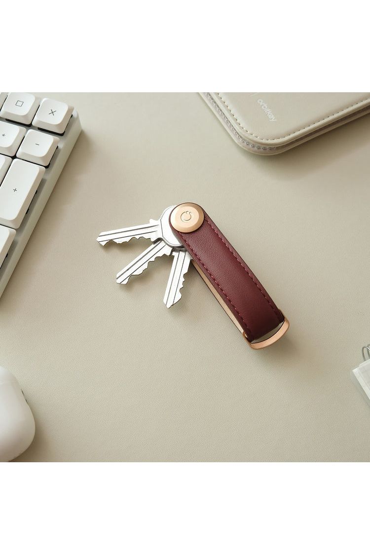 OrbitKey Key Organiser Leather - Wine