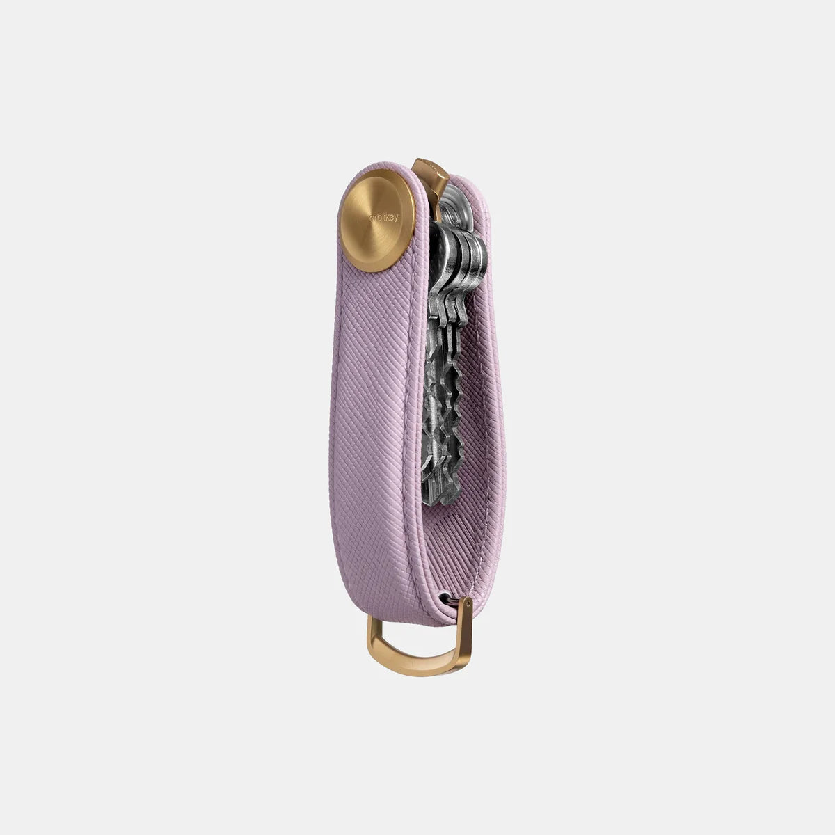 OrbitKey Key Organiser Pro Leather Saffiano - Lilac