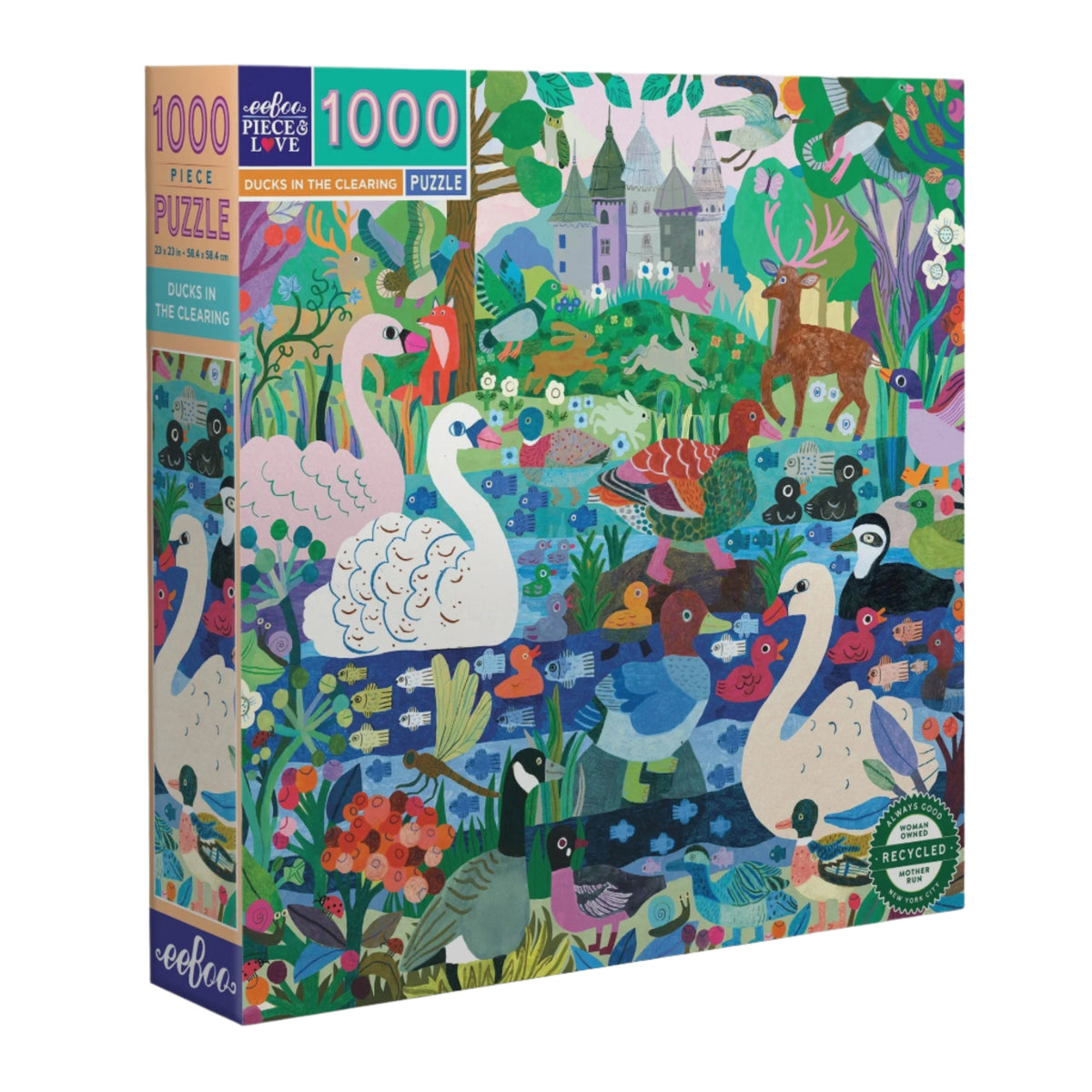 Eeboo Ducks in the Clearing Puzzle - 1000 pc