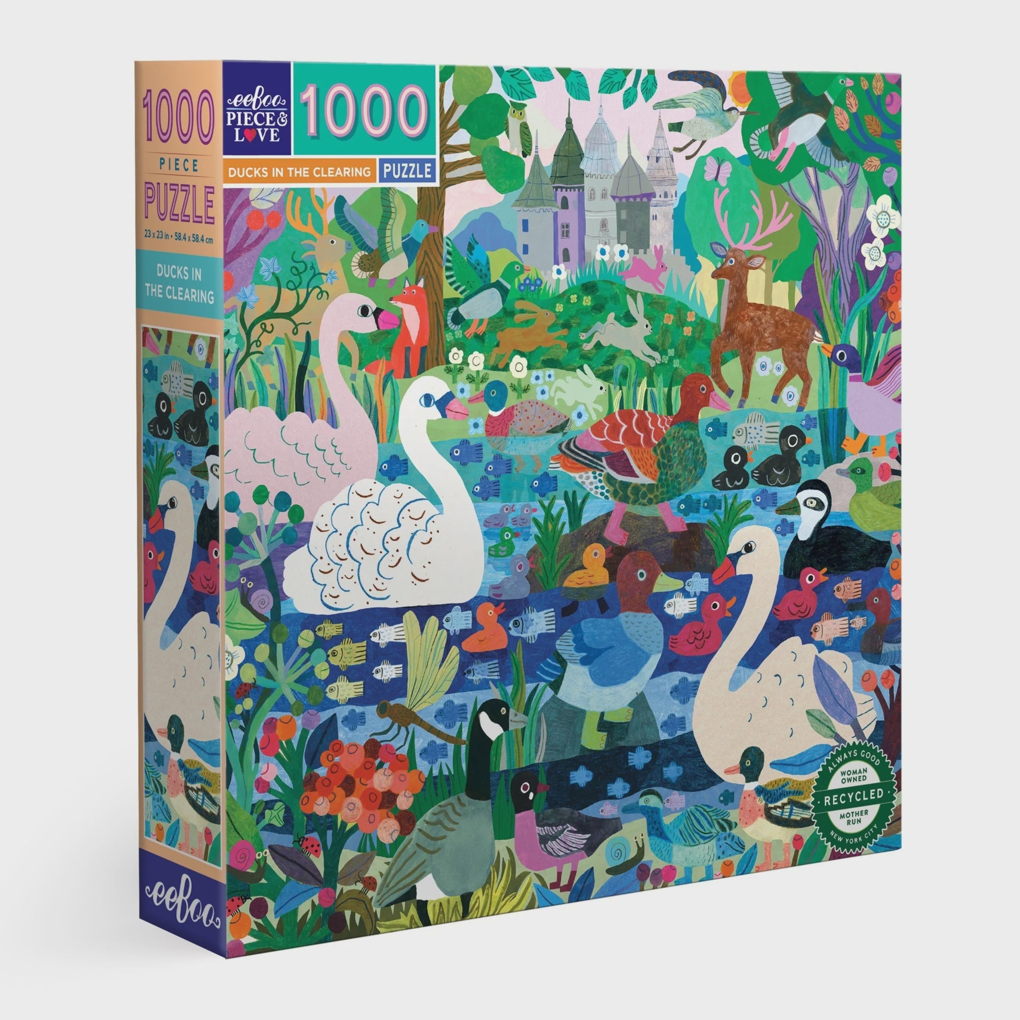 Eeeboo Ducks in the Clearing Puzzle - 1000 pc