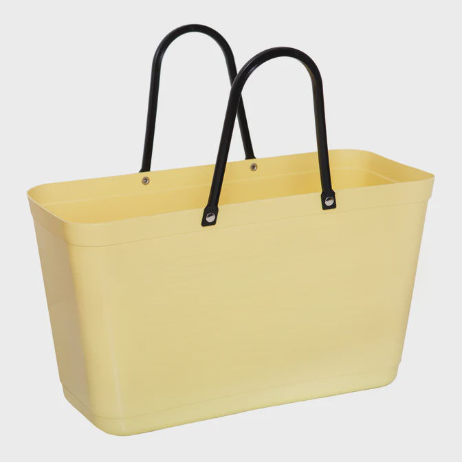 Hinza "Green Plastic' ( Sugar Cane) Bag Large - Lemon