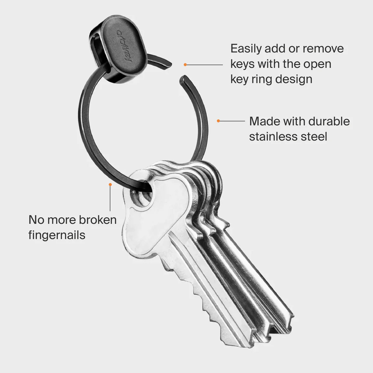 Orbitkey Quick Release Ring V2 - Silver
