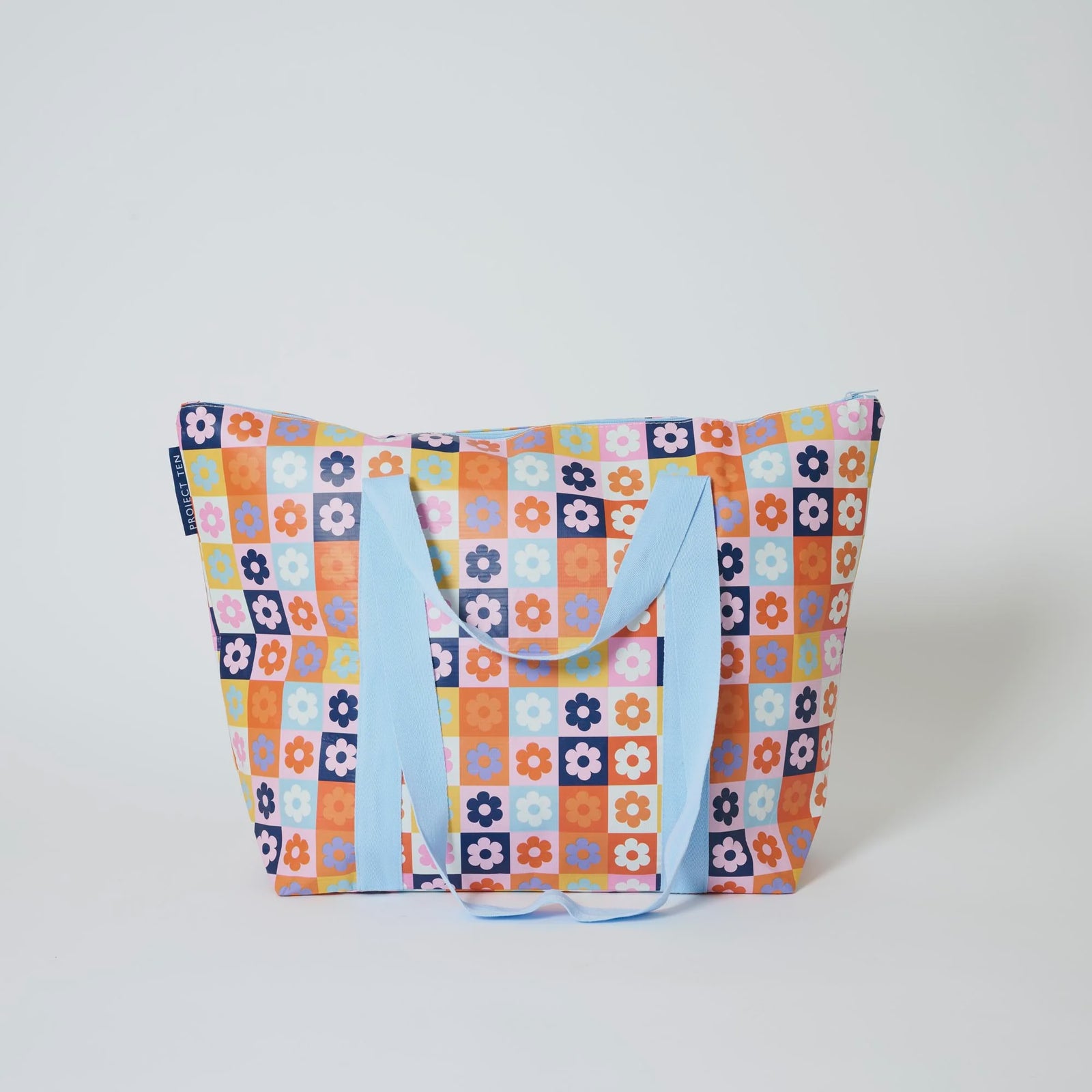 Project Ten Medium Zip Tote - Square Garden