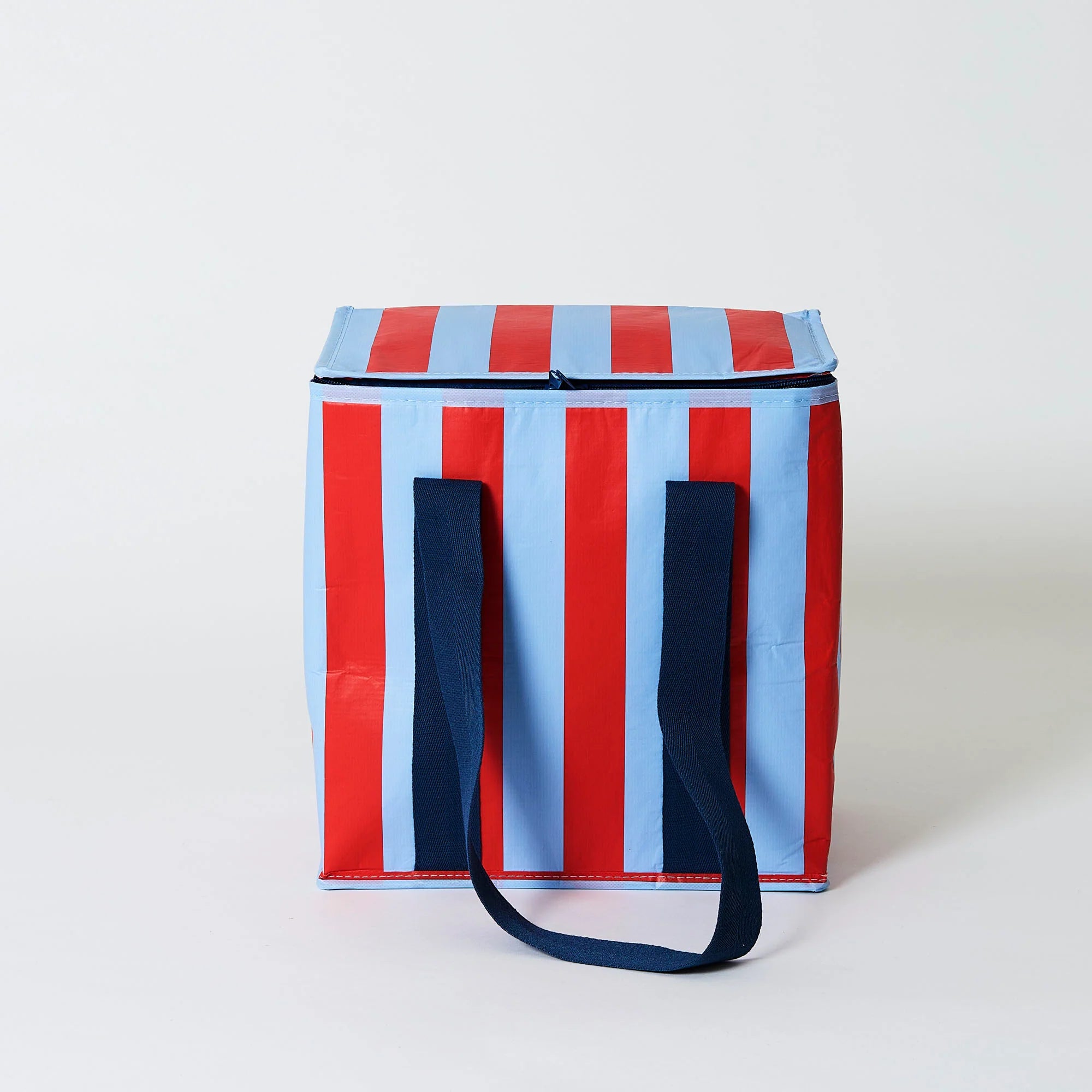 Project Ten Medium Insulated Tote - Red Blue Stripe