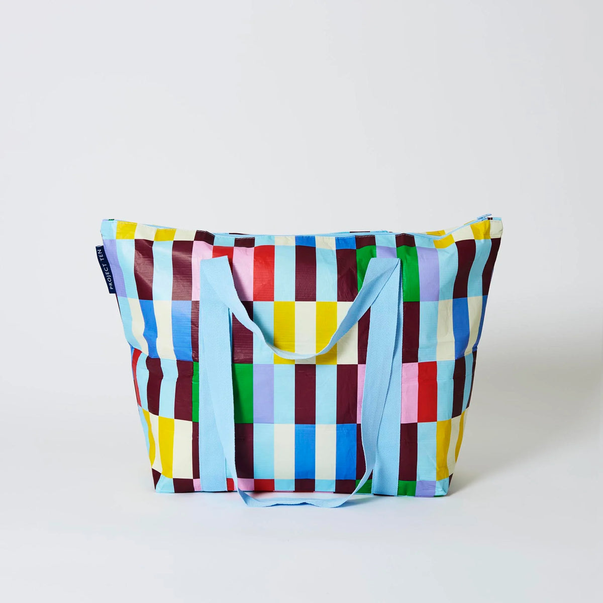 Project Ten Medium Zip Tote - Multi Stripe