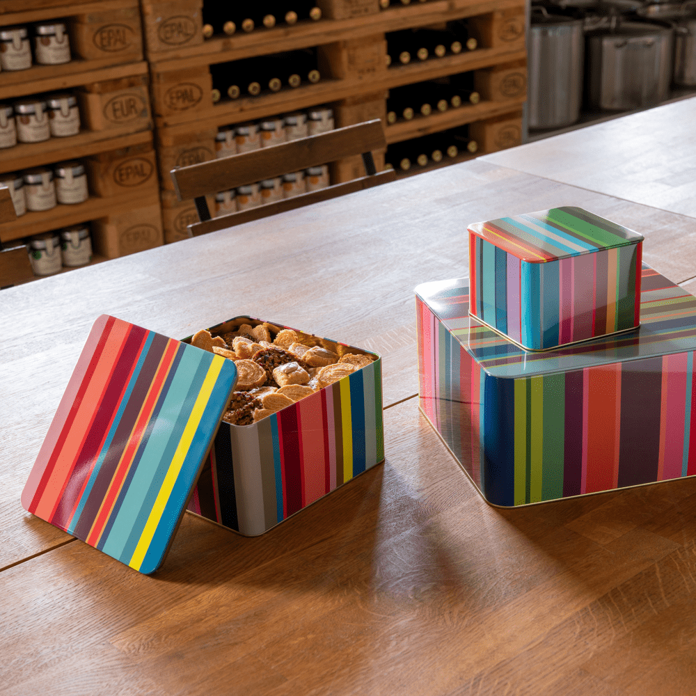 Remember Tin Boxes Set of 3 - Striped