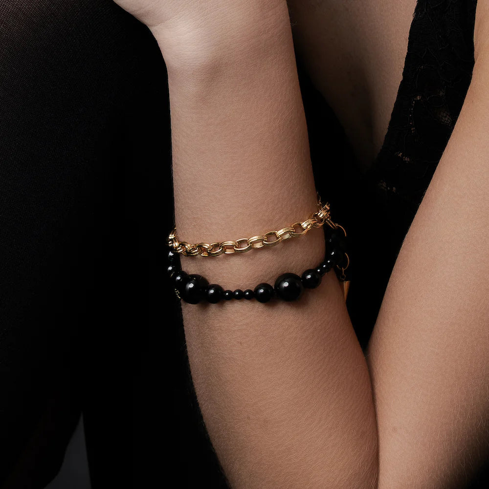 Silk & Steel Ombre Bracelet