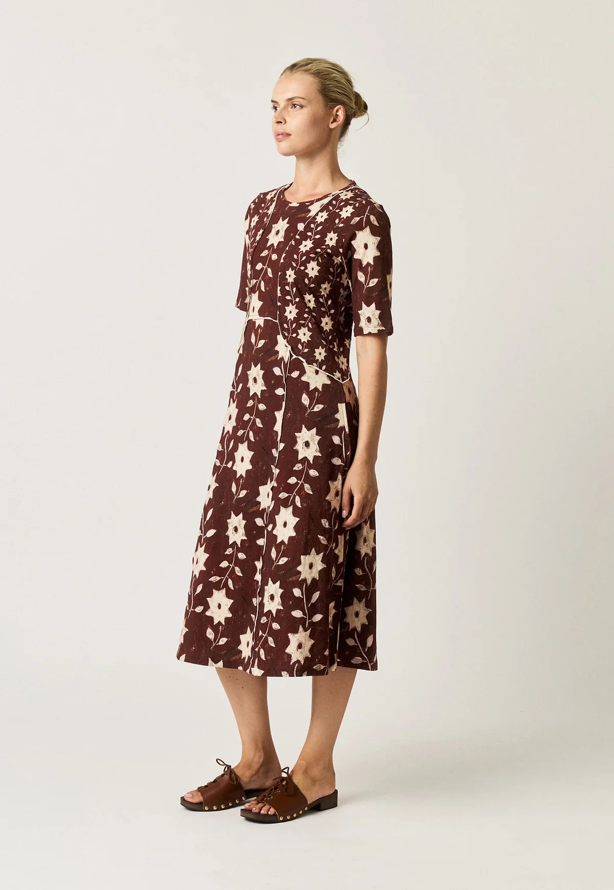 Nancybird Paloma Dress - Ochre Flower