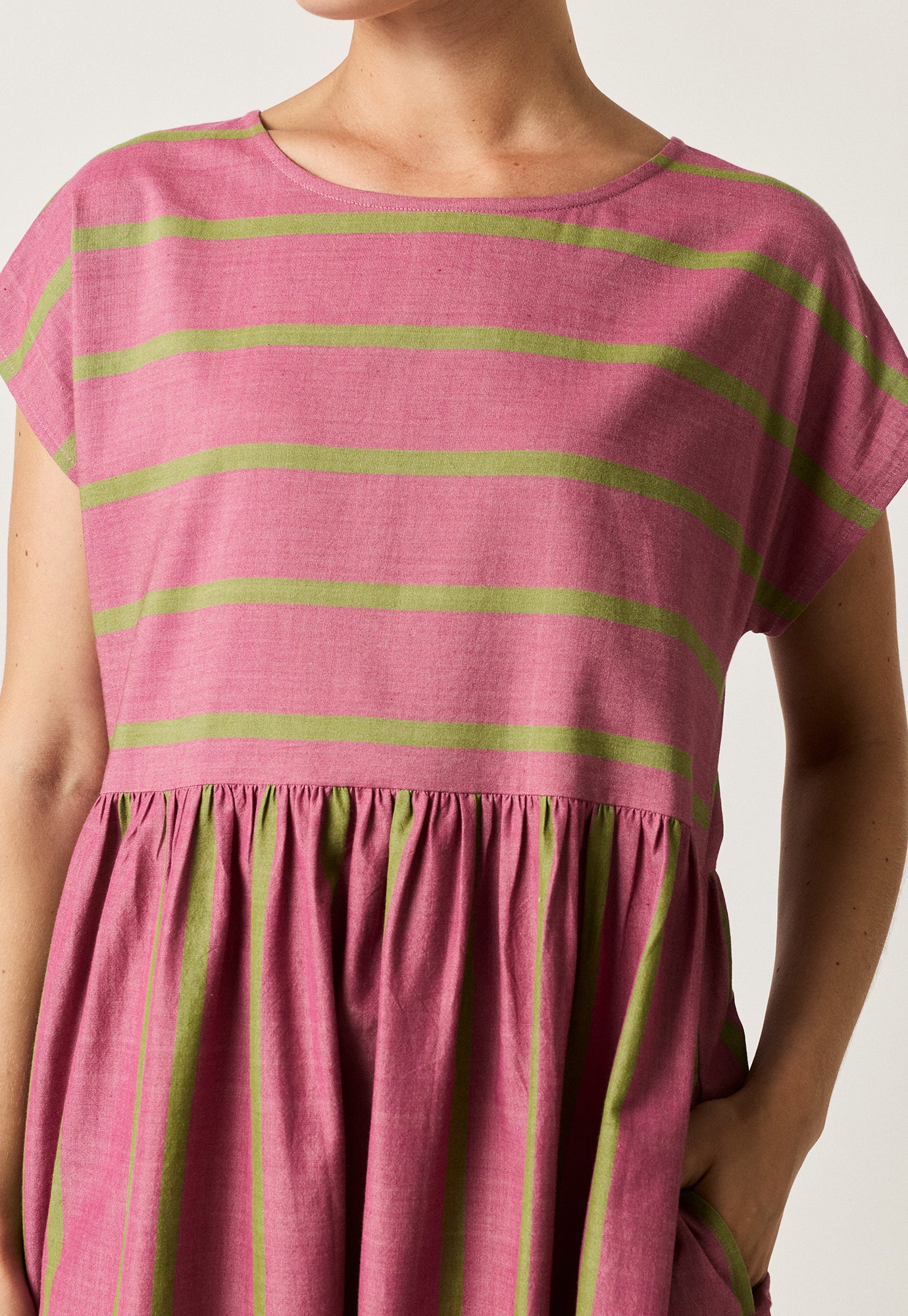 Nancybird Tathra Dress - Bottle Brush Stripe