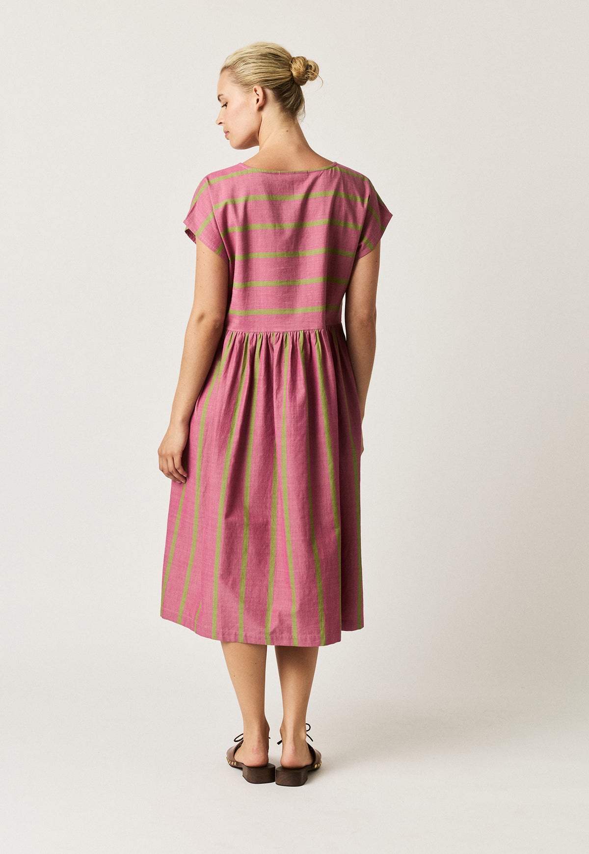 Nancybird Tathra Dress - Bottle Brush Stripe