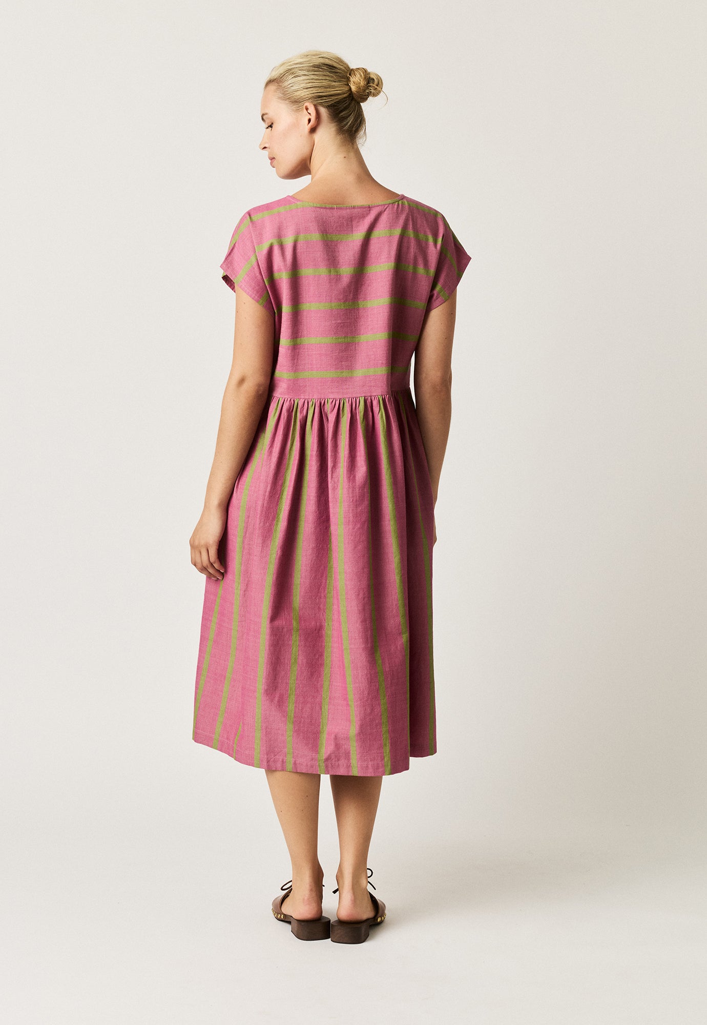 Nancybird Tathra Dress - Bottle Brush Stripe