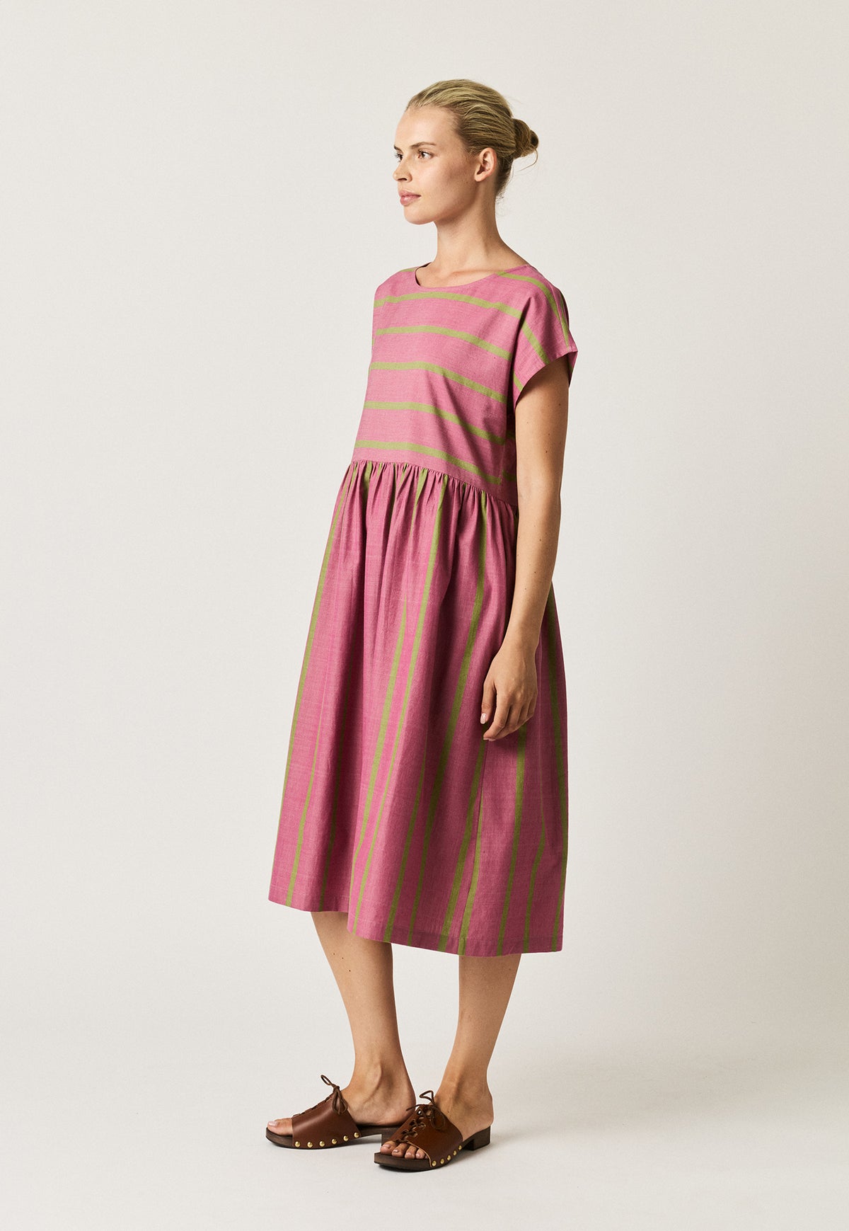 Nancybird Tathra Dress - Bottle Brush Stripe