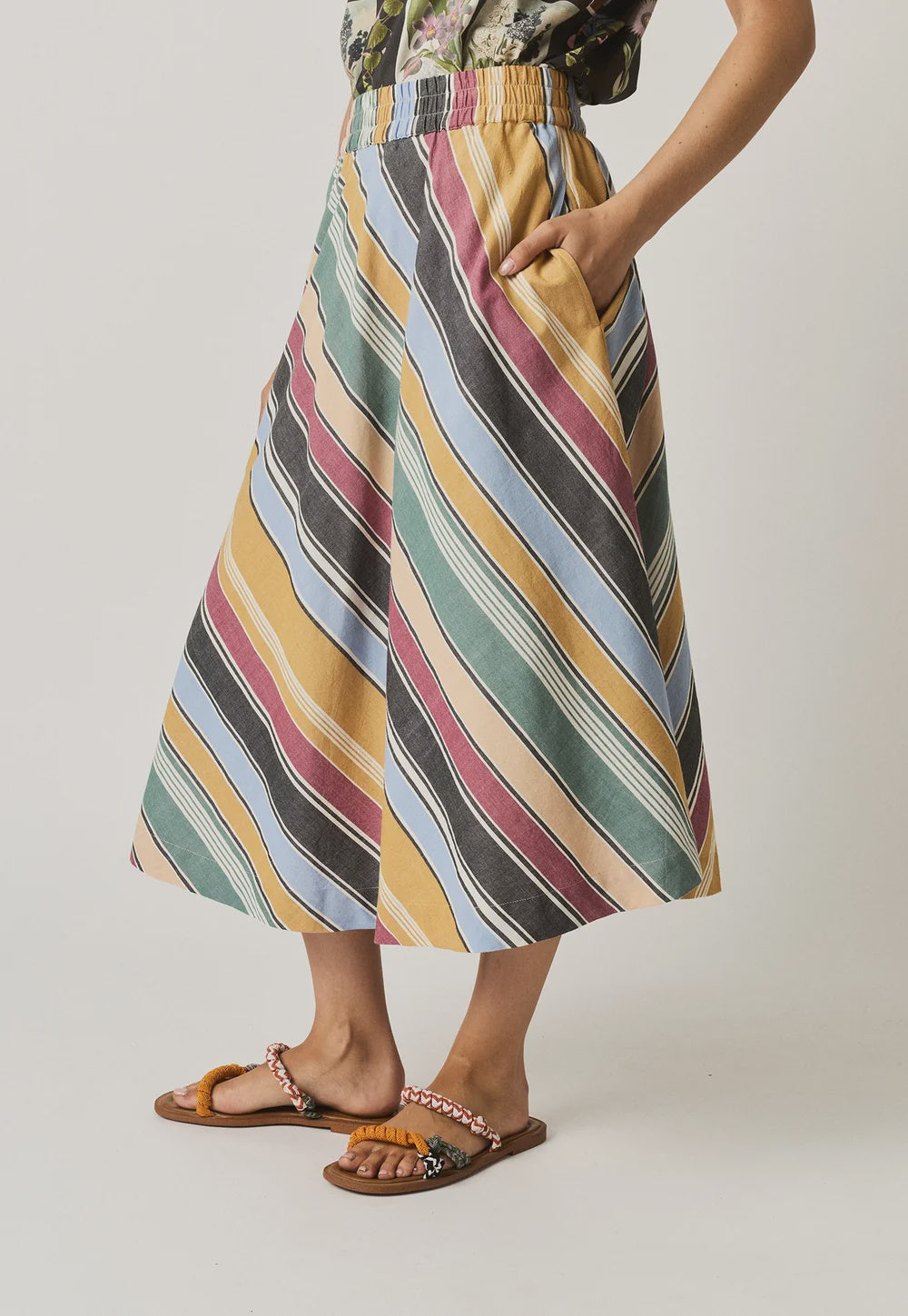 Nancybird Wave Skirt - Atlas Stripe