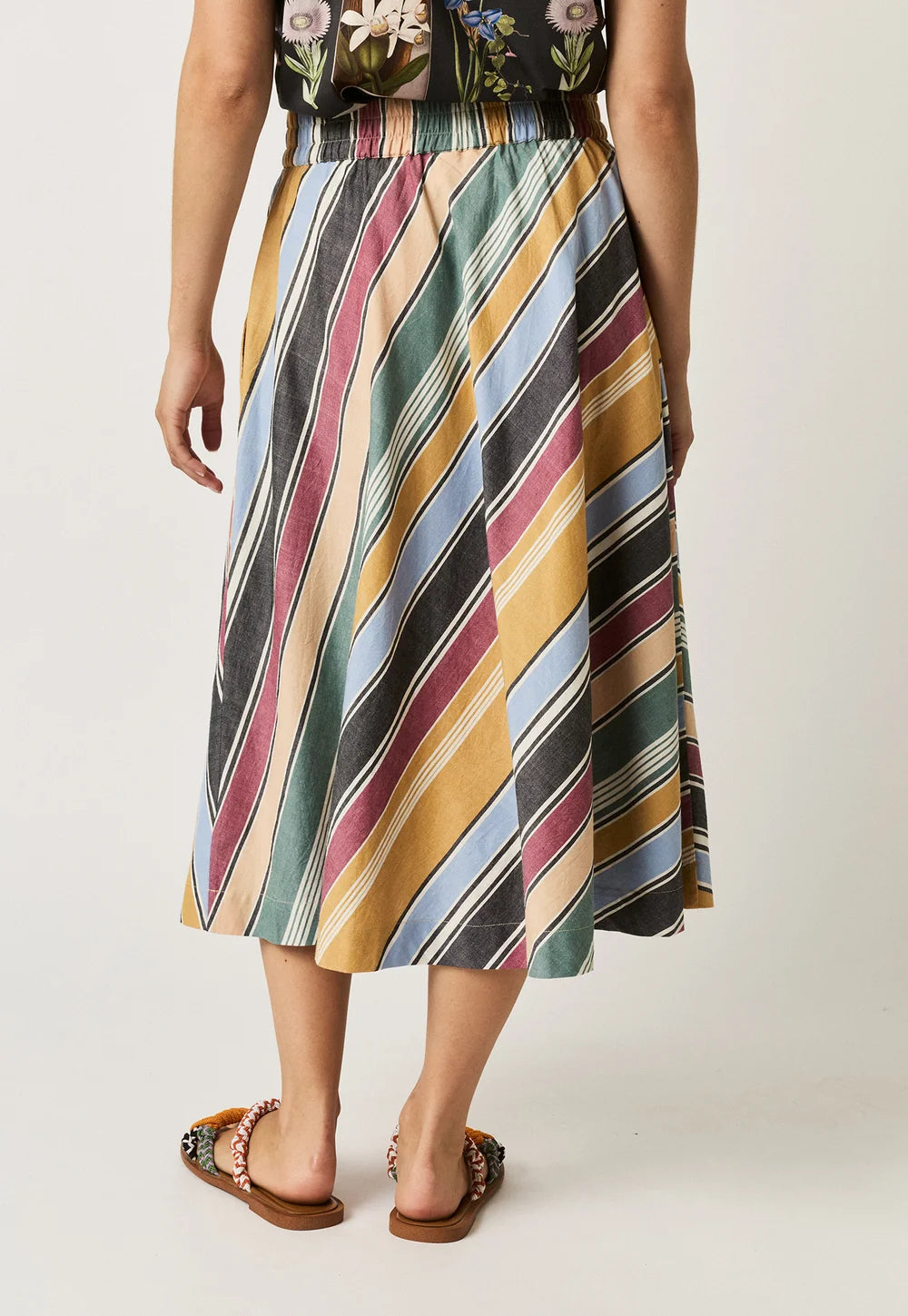 Nancybird Wave Skirt - Atlas Stripe