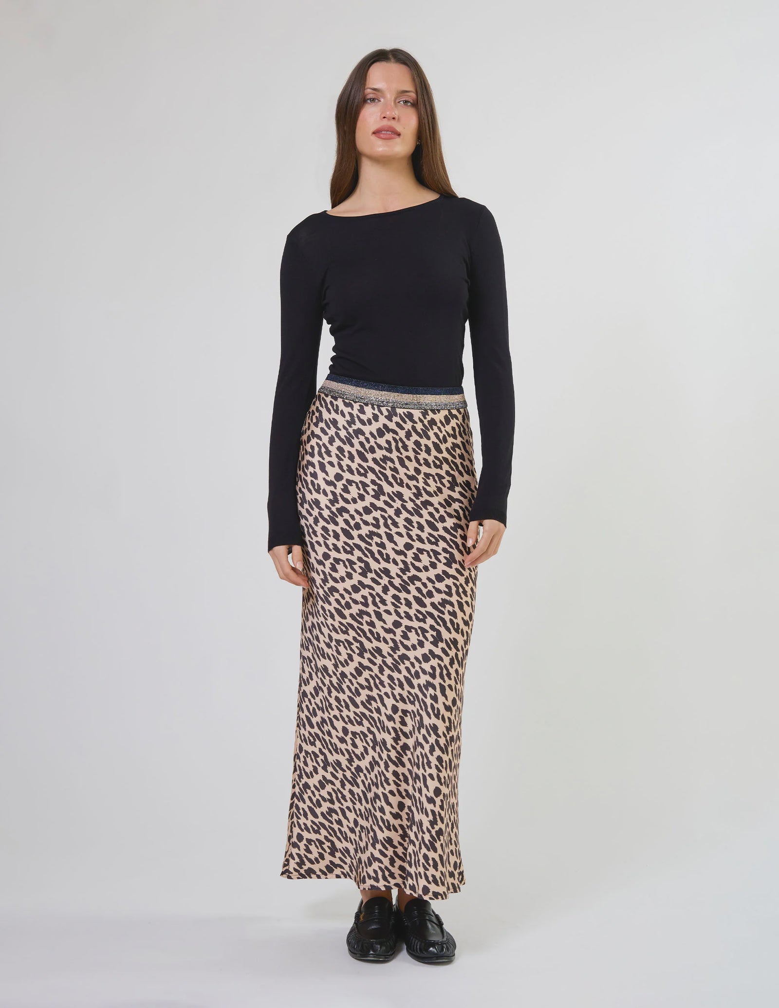 Stella & Gemma Bretta Skirt - Snow Leopard