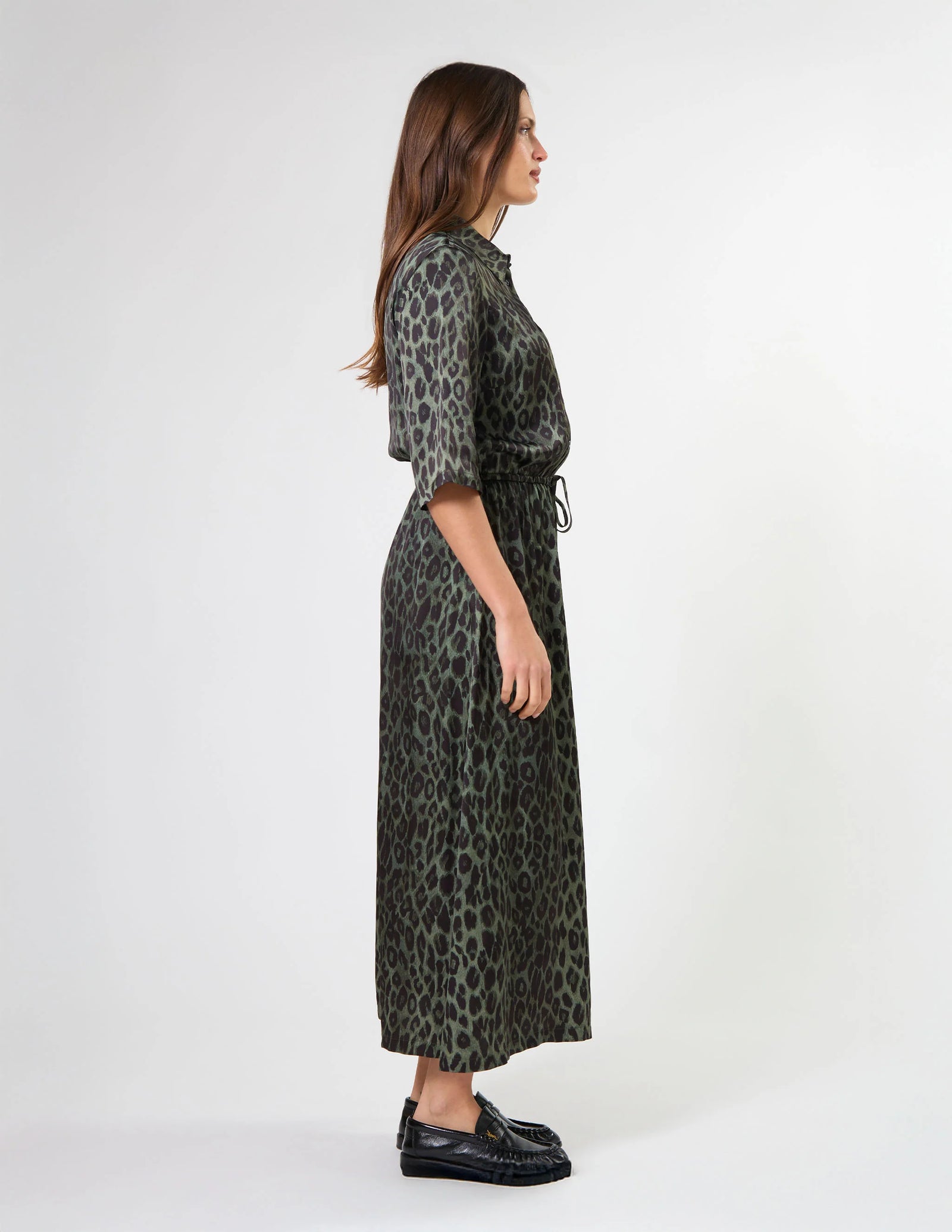 Stella & Gemma Honor Dress - Khaki Leopard