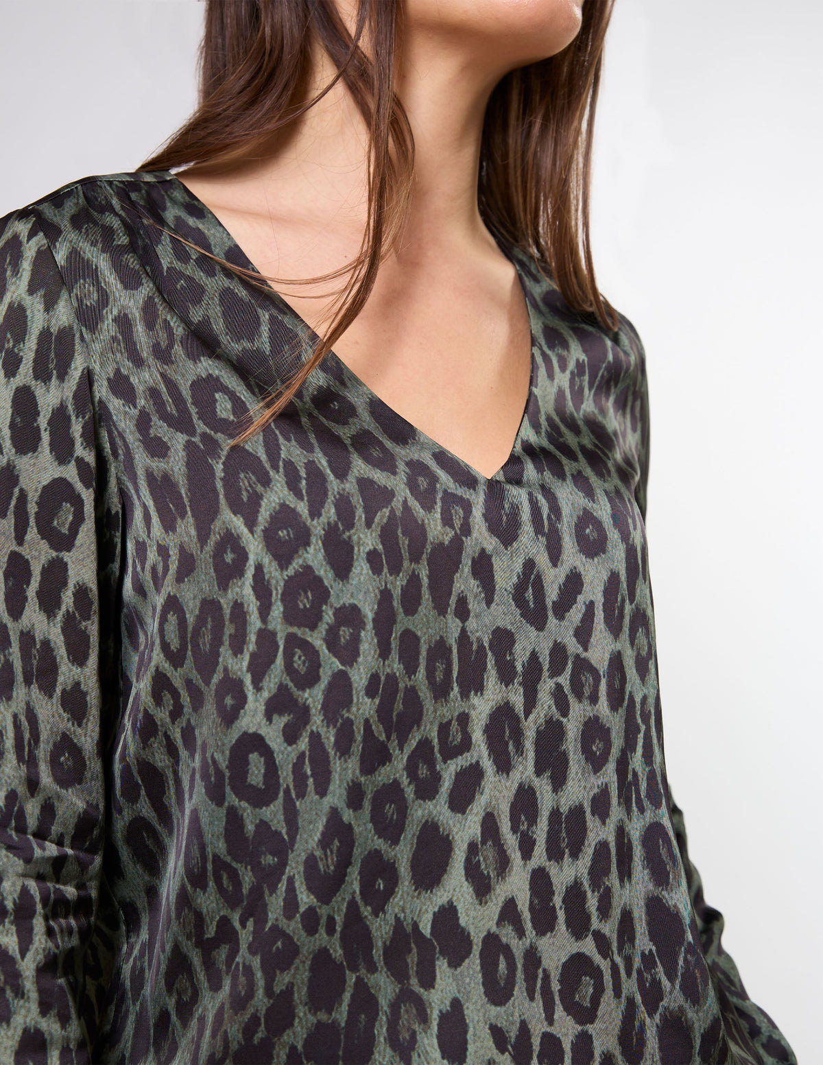 Stella and Gemma Kelly Blouse - Khaki Leopard