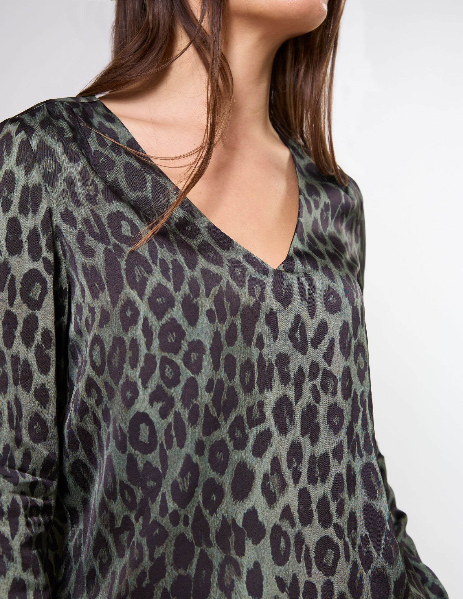 Stella and Gemma Kelly Blouse - Khaki Leopard
