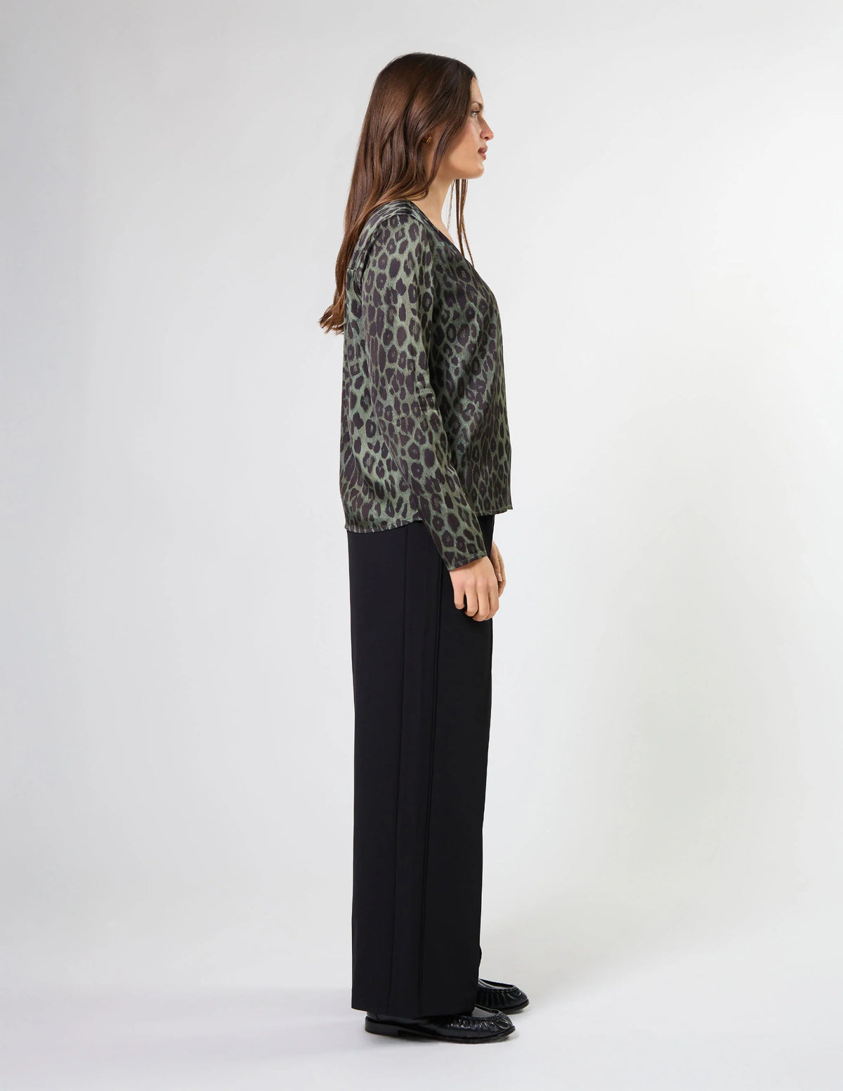 Stella and Gemma Kelly Blouse - Khaki Leopard