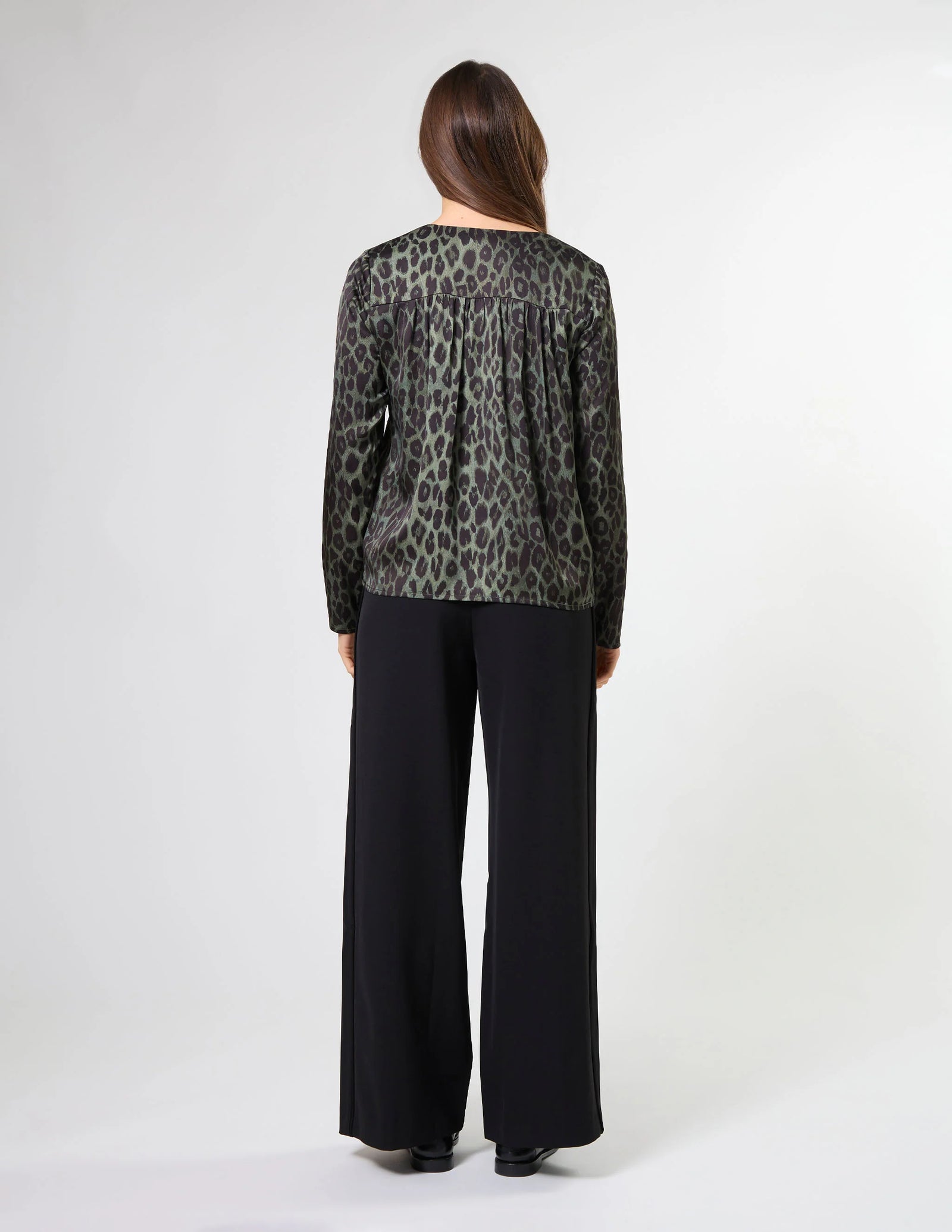 Stella and Gemma Kelly Blouse - Khaki Leopard