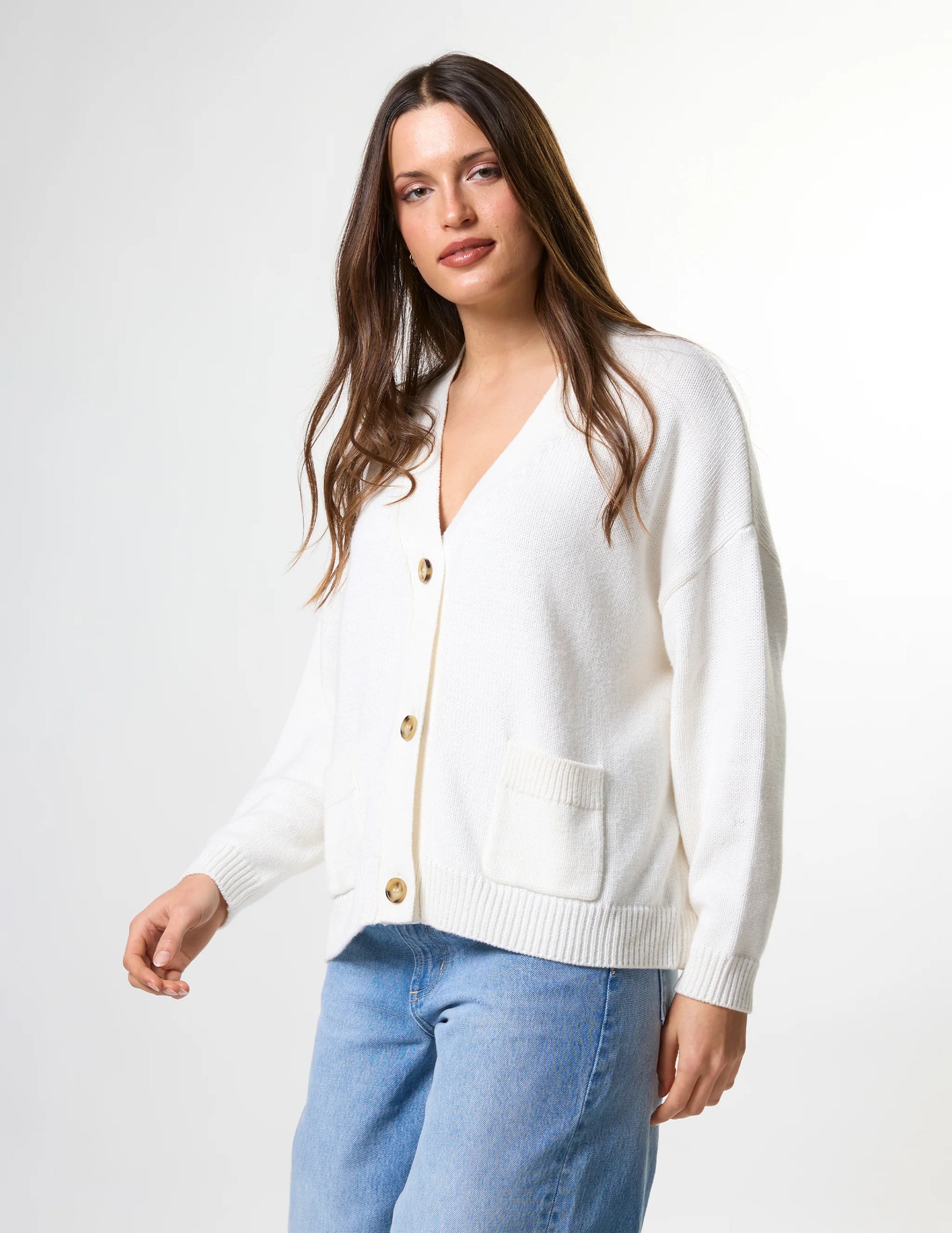 Stella and Gemma Bentley Cardigan - Pearl