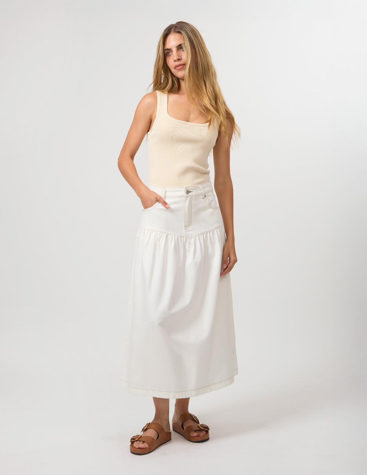 Stella &amp; Gemma Davina Skirt - Ecru