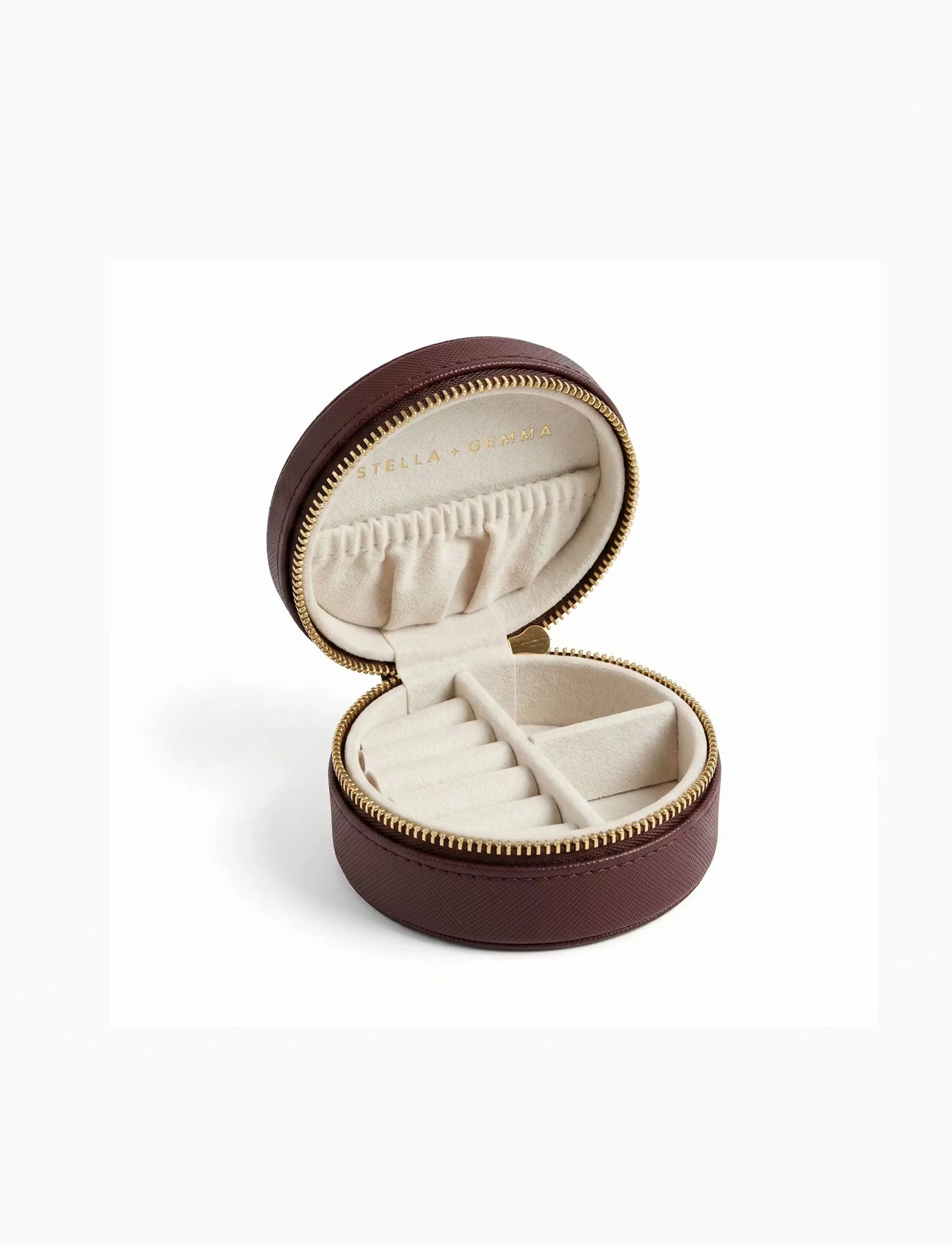 Stella & Gemma Jewel Box - Round Dark Cherry