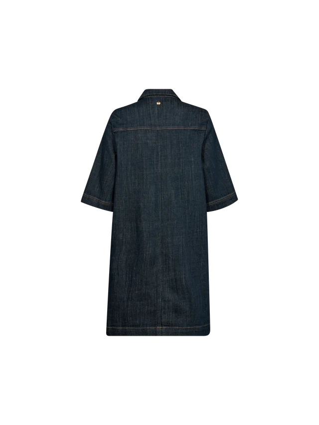 Mos Mosh Abigail Denim Dress - Dark Blue
