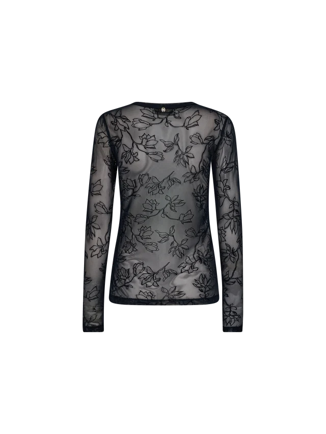 Mos Mosh Loretta Velvet Leafy Top