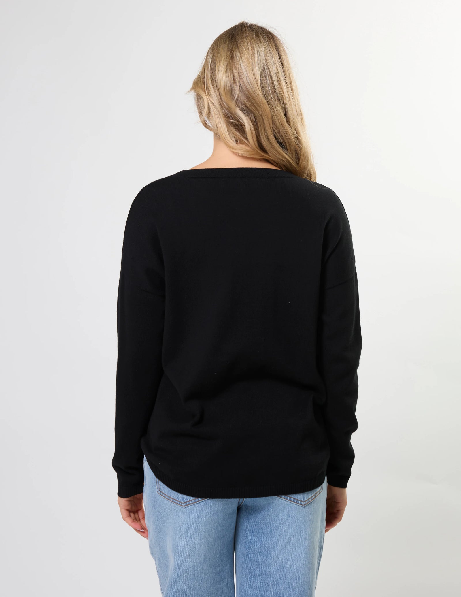 Stella and Gemma Street Pocket Jumper - Black