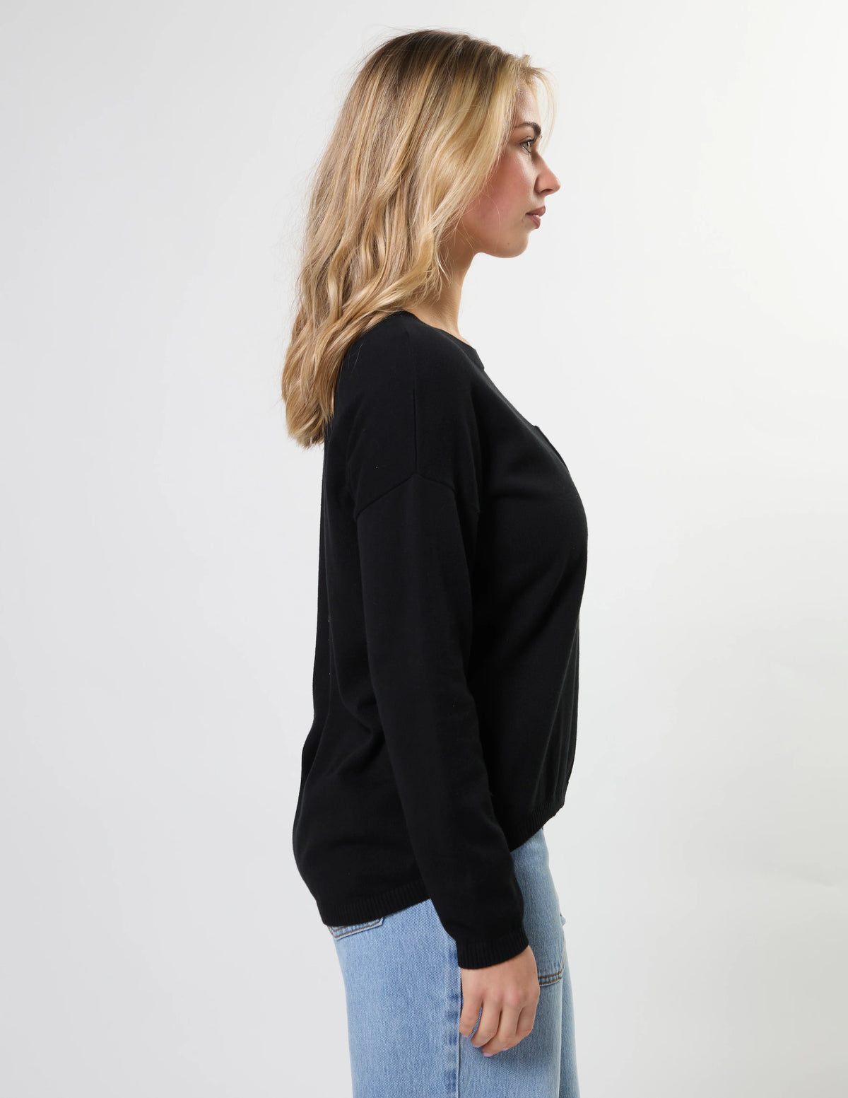 Stella and Gemma Street Pocket Jumper - Black