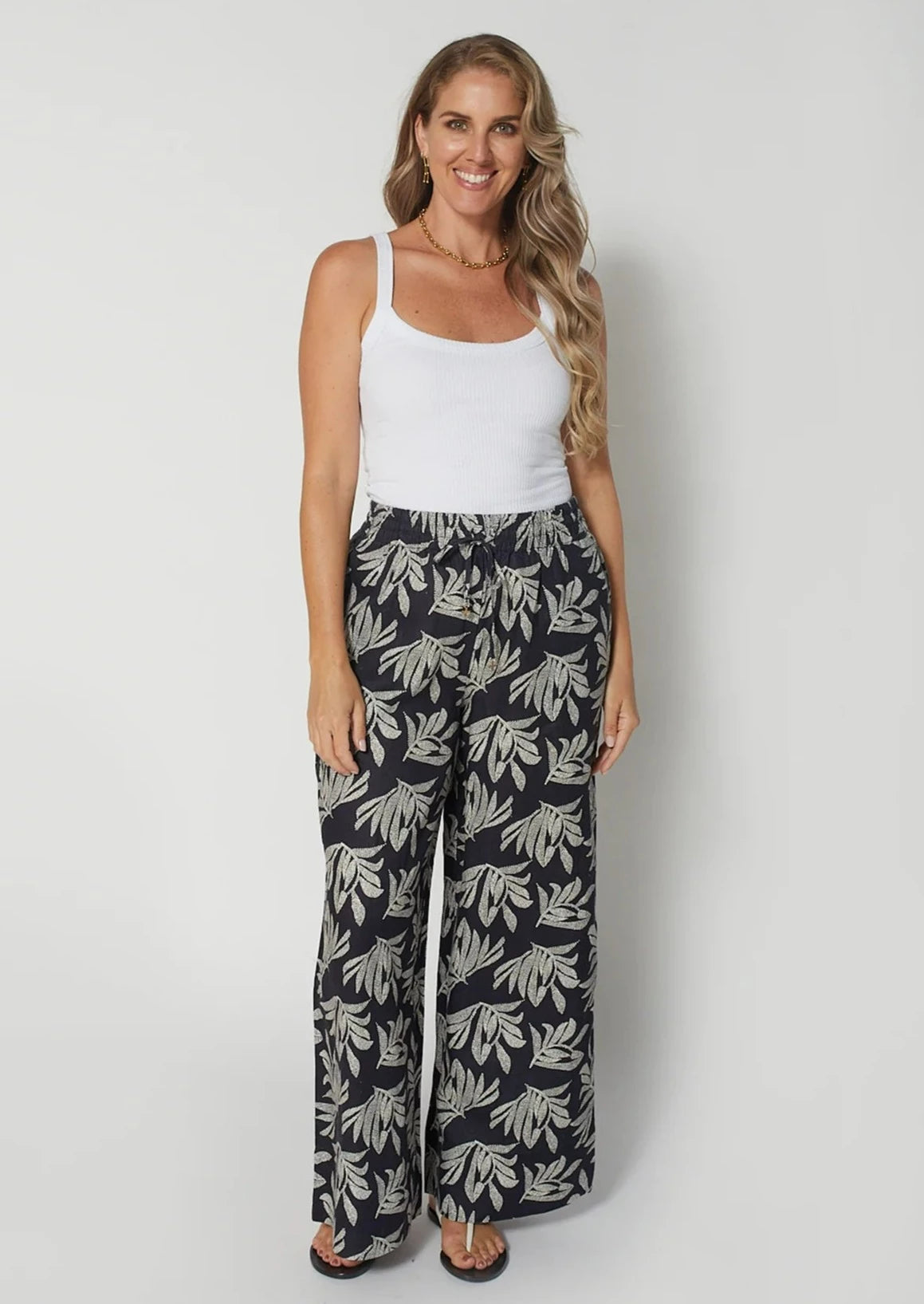 Stella & Gemma Margot Pants - Palm Black