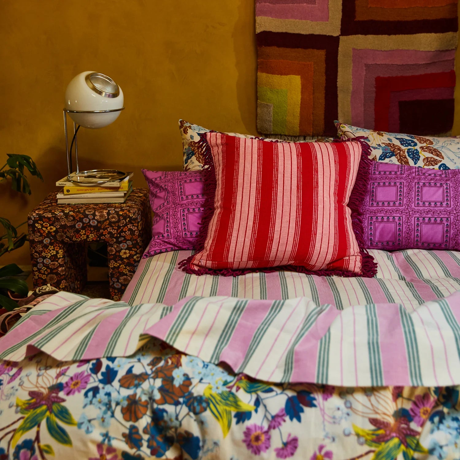 Sage & Clare Brigitte Cushion - Cosmo Pink