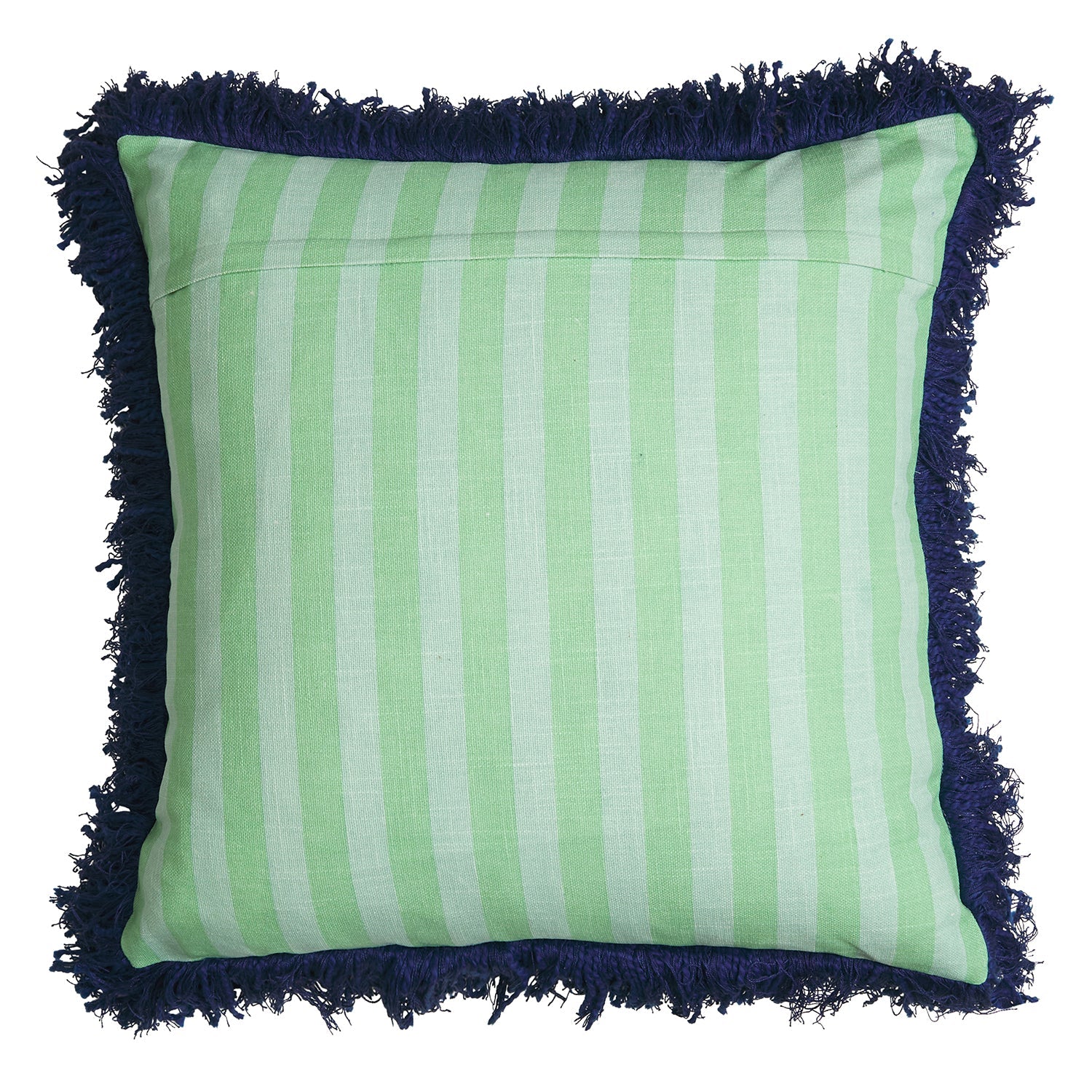 Sage and Clare Annette Embroidered Cushion - Jade