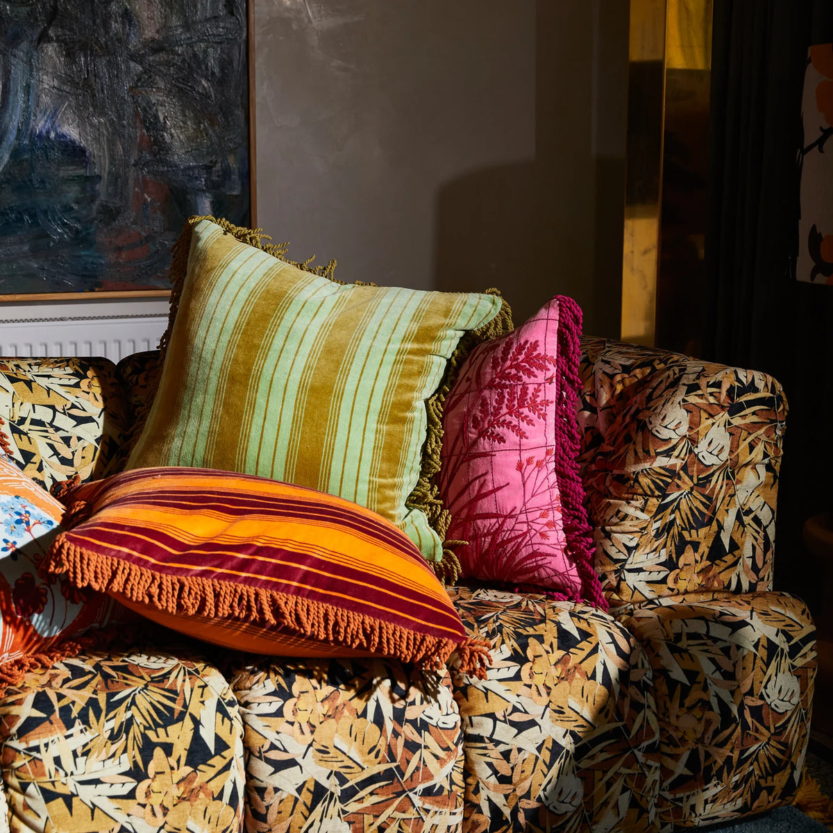 Sage and Clare Brigitte Cushion - Olive