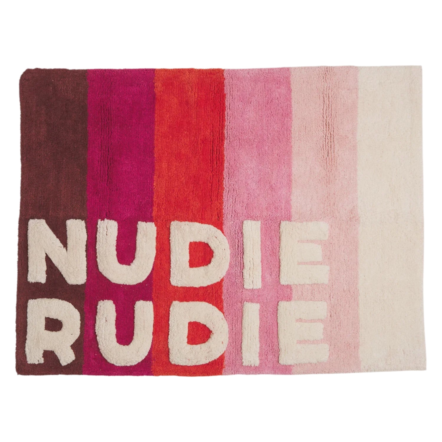 Sage and Clare Dariel Nudie Bath Mat - Scarlet