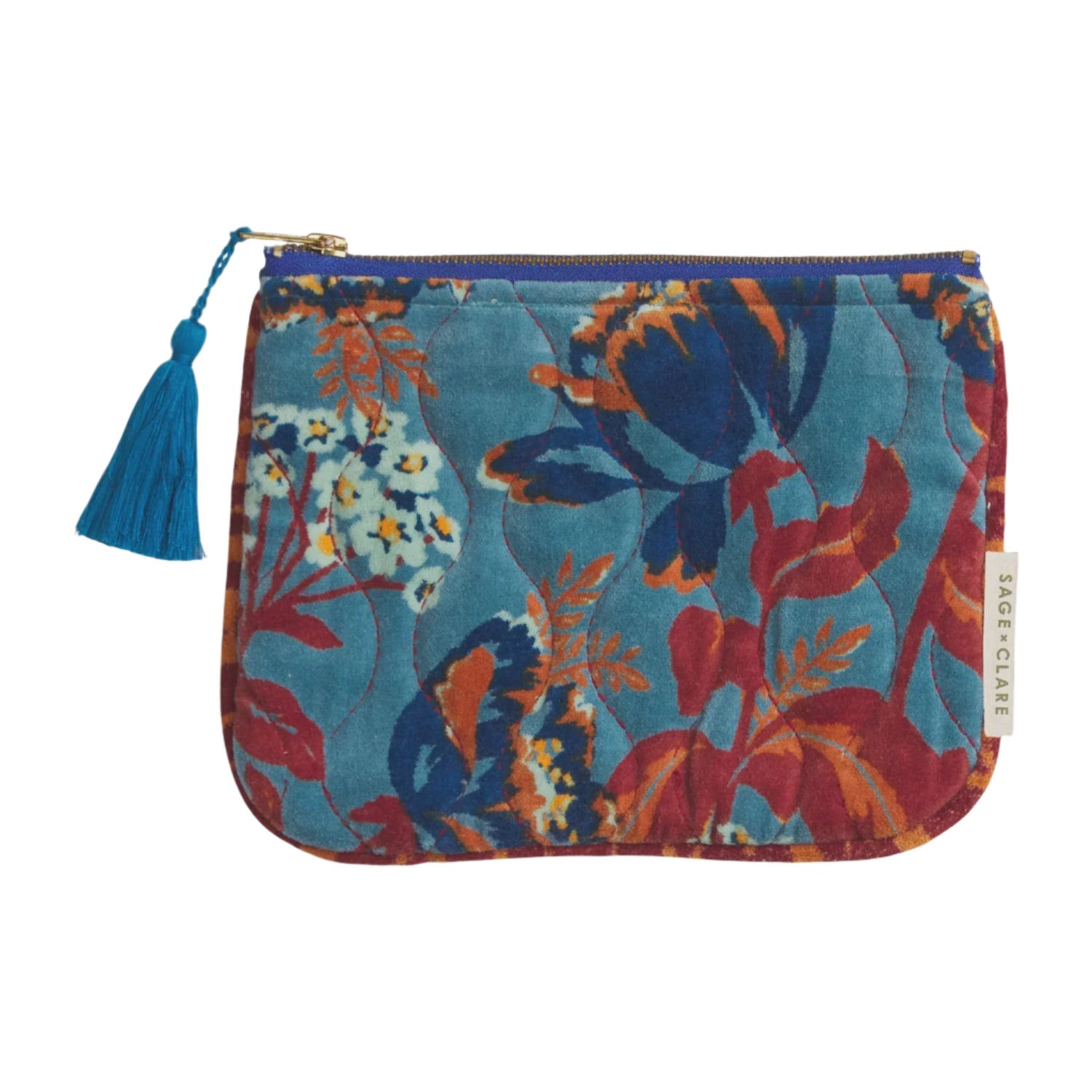 Sage and Clare Velvet Pouch - Margot