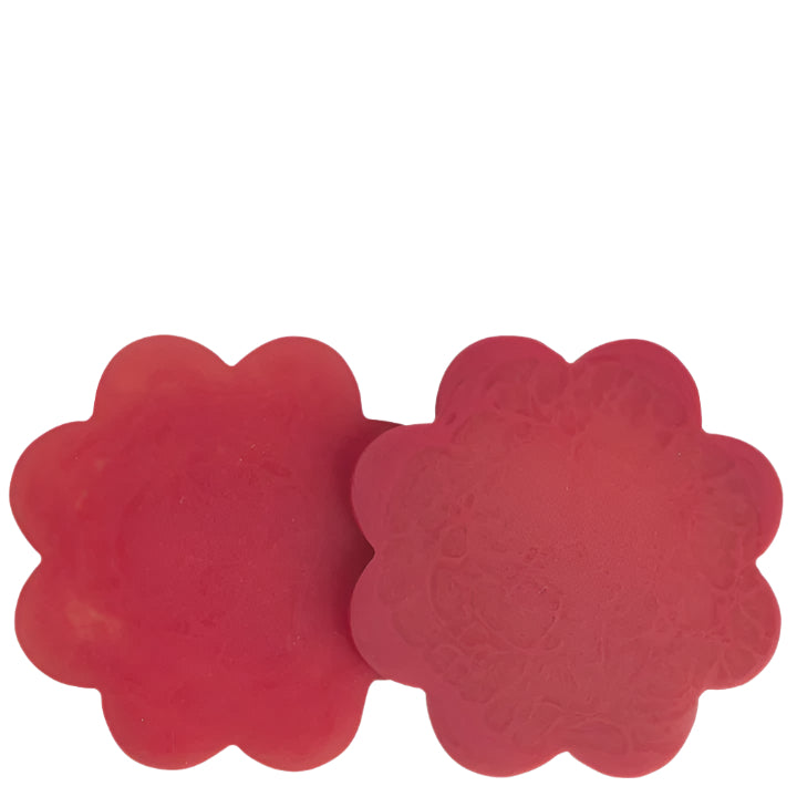 Sage and Clare Cecilia Coasters Set of 2 - Raspberry