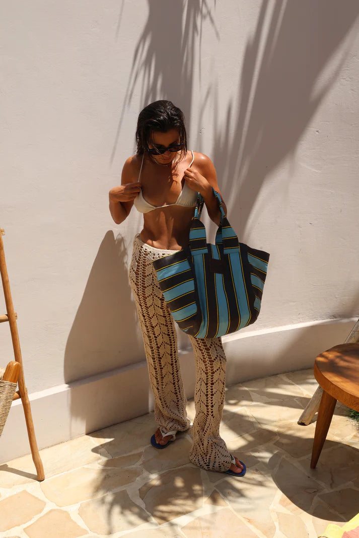 Saint Rue Open Shoulder Tote - Blue Crush