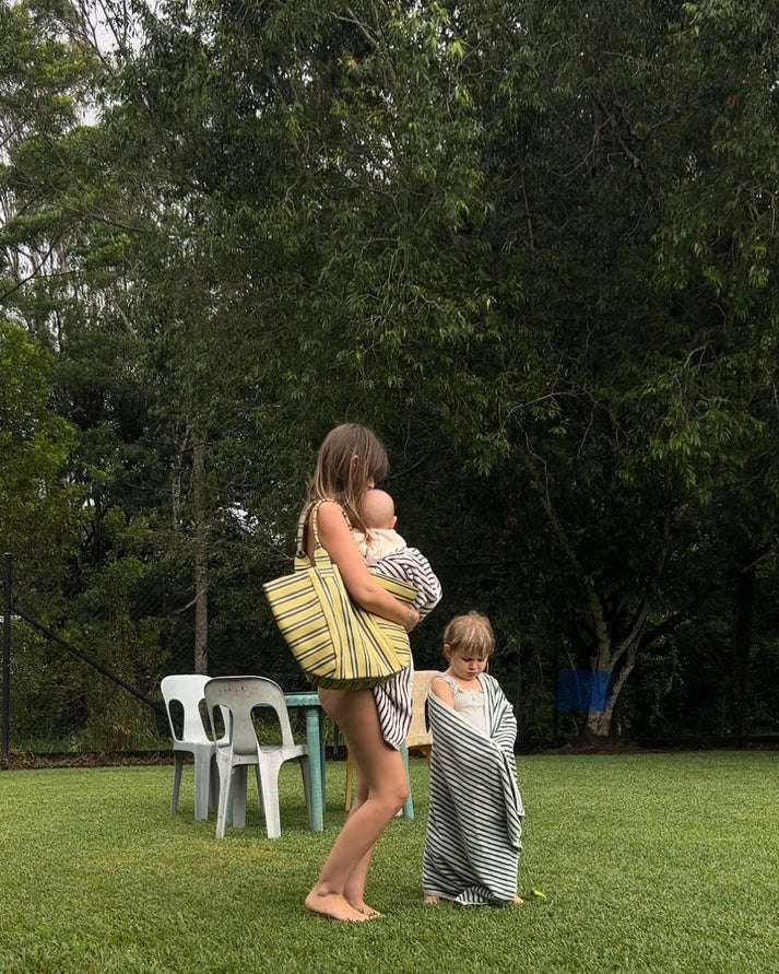 Saint Rue Open Shoulder Tote - Sailor