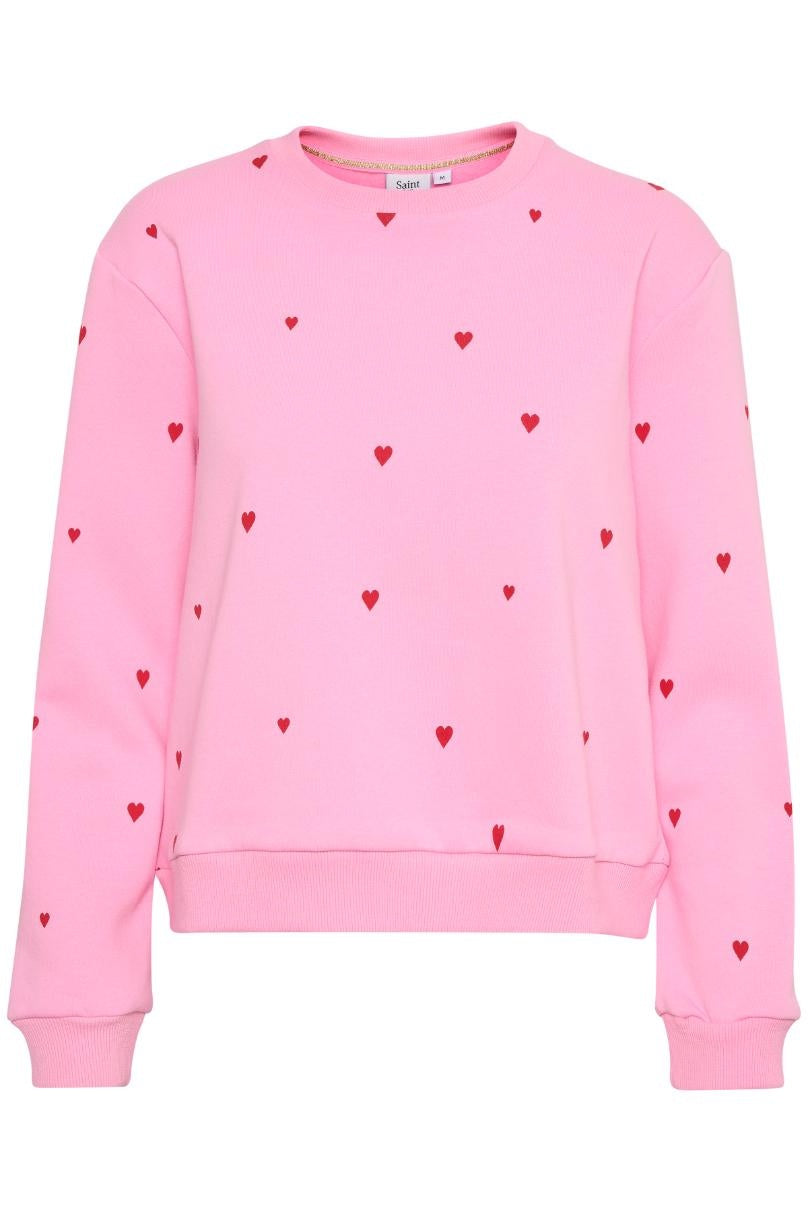 Saint Tropez Dagni Sweatshirt - Bonbon Flame Hearts
