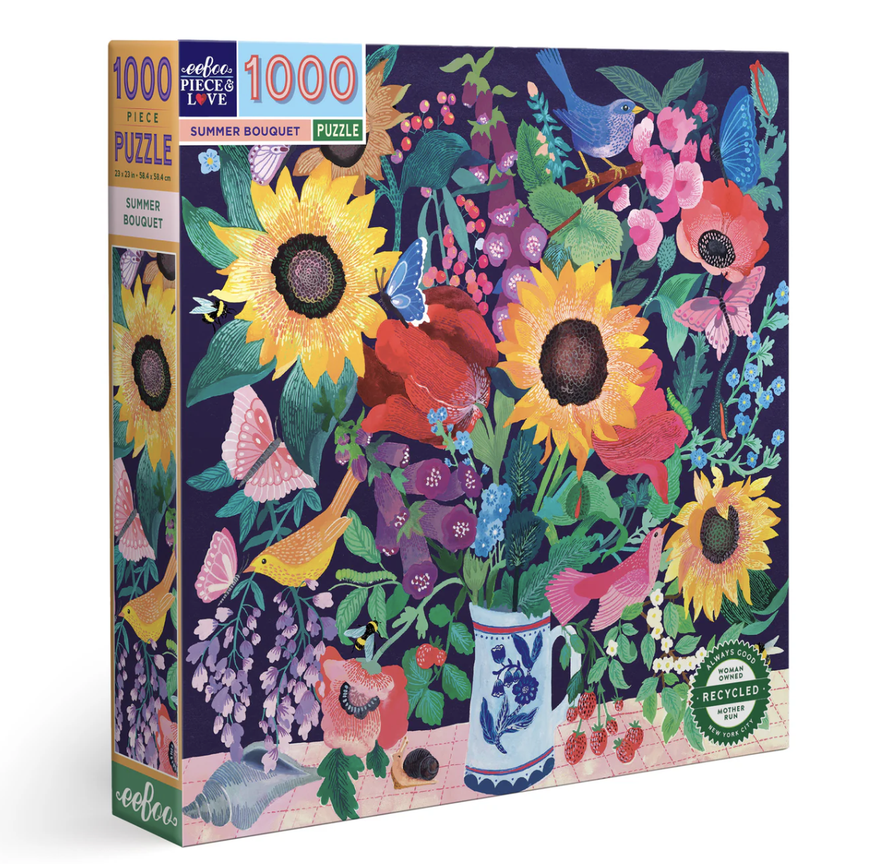 Eeboo Summer Bouquet Puzzle - 1000pc