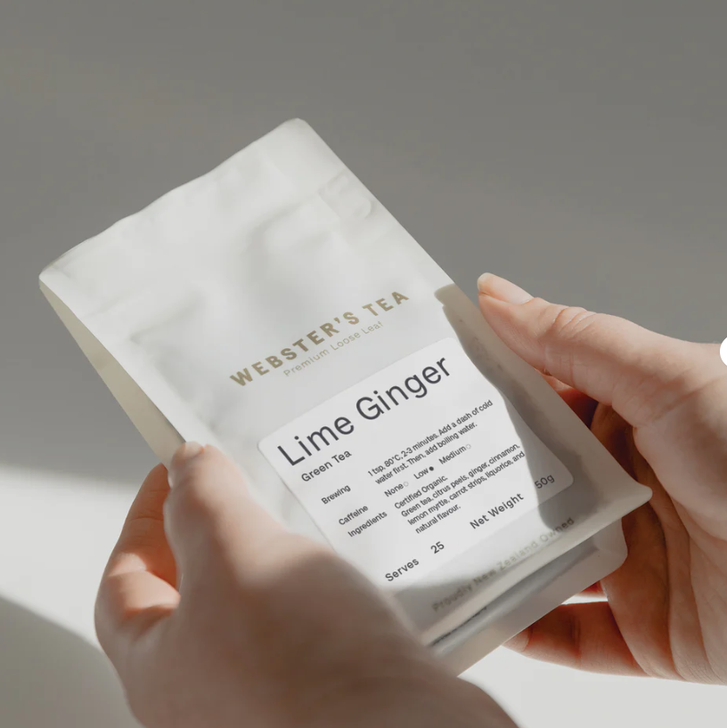 Webster's Tea 25 Serves - Lime Ginger
