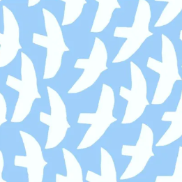 Havi Luncheon Napkin - Lintuset Blue