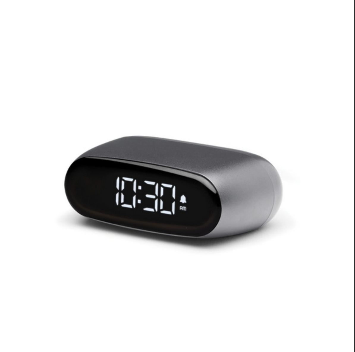 Lexon Minut Mini Alarm Clock - Gunmetal