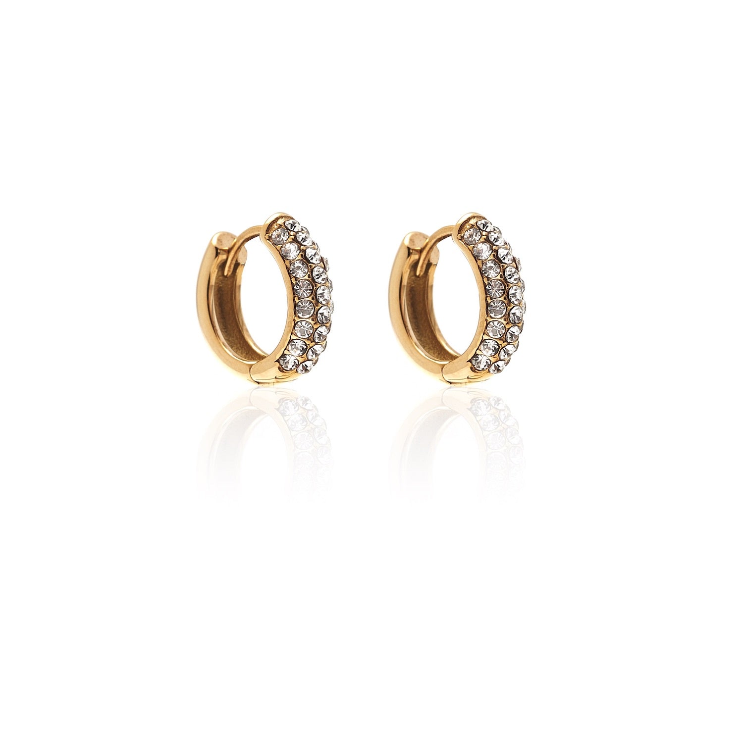 Silk & Steel Astra Hoop Earrings - Gold
