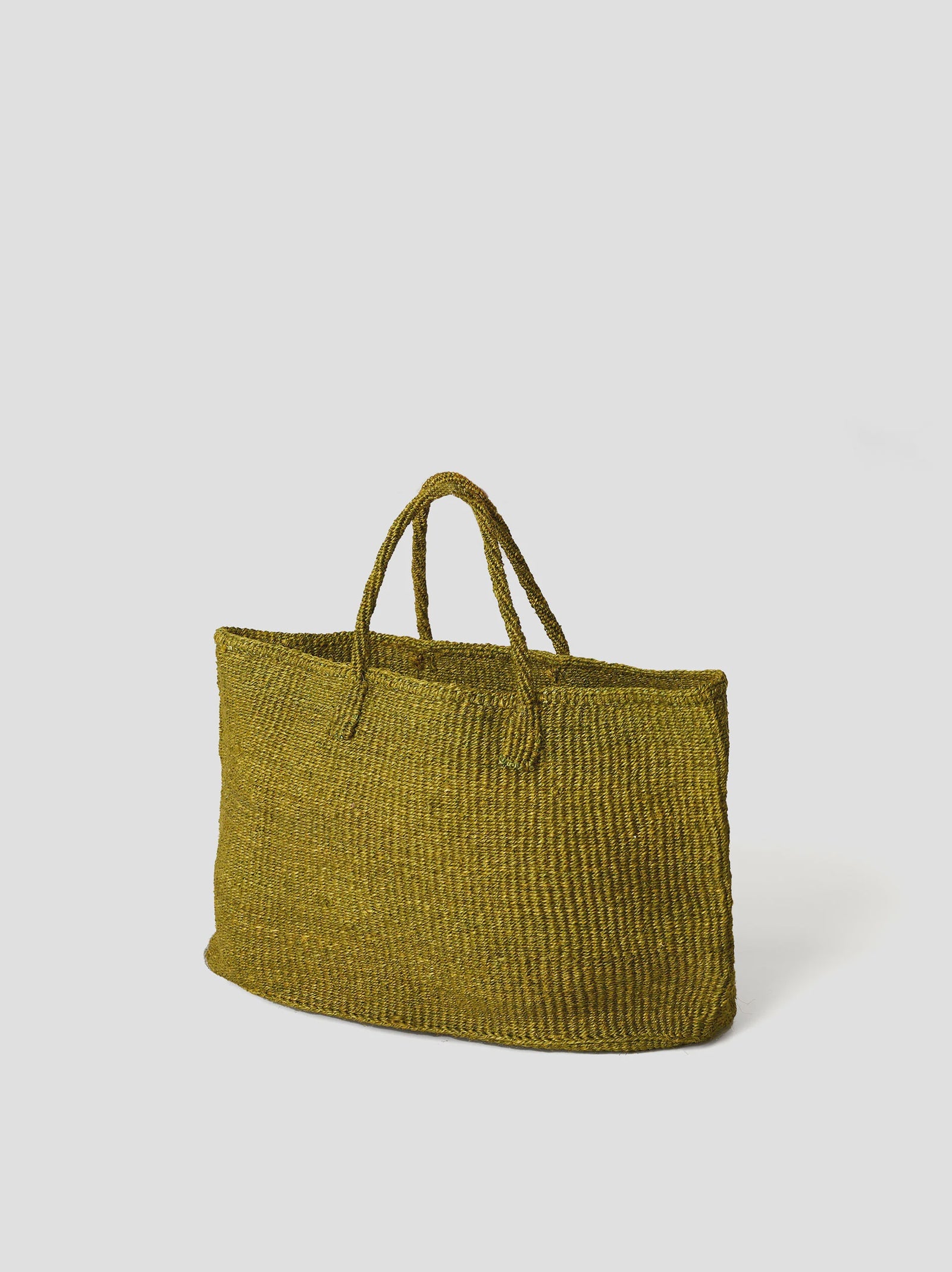Citta Sisal Oval Basket - Olive
